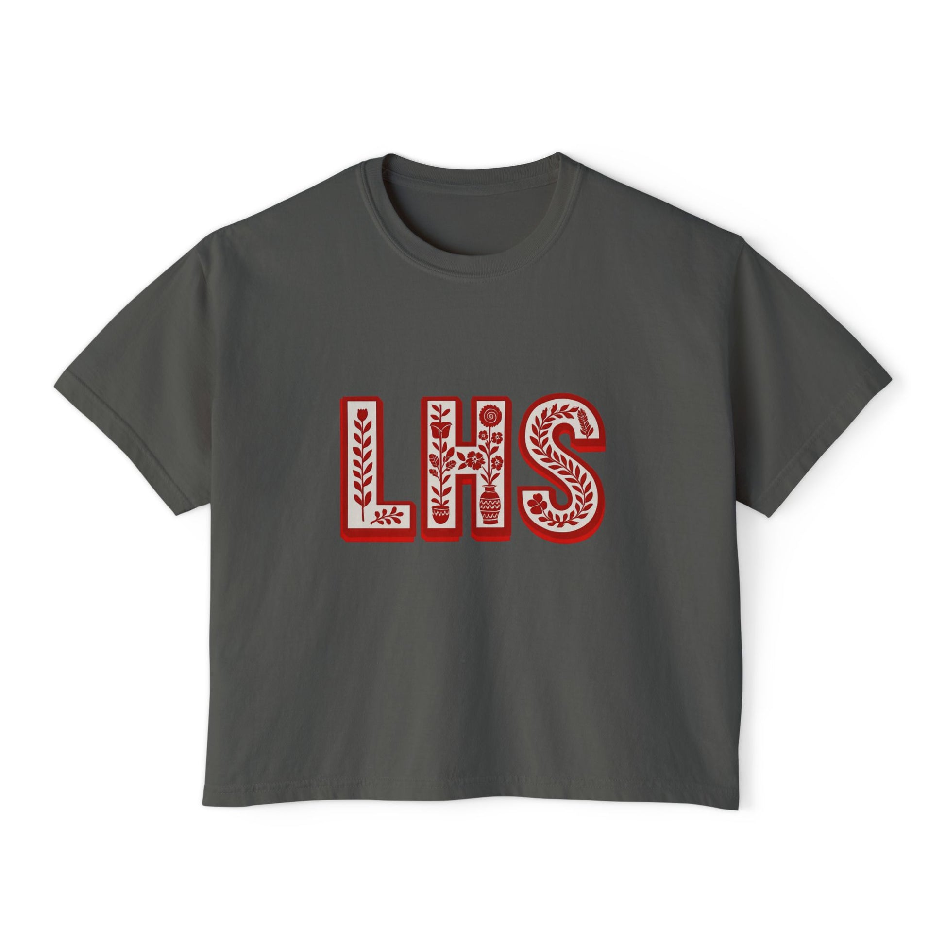 Women's Boxy Tee - Liberty Raiders "Flowered LHS"