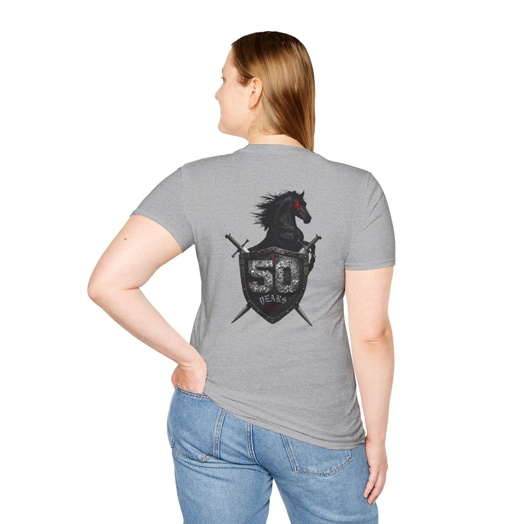 Unisex Softstyle T-Shirt; 50th Anniversary Football Tee