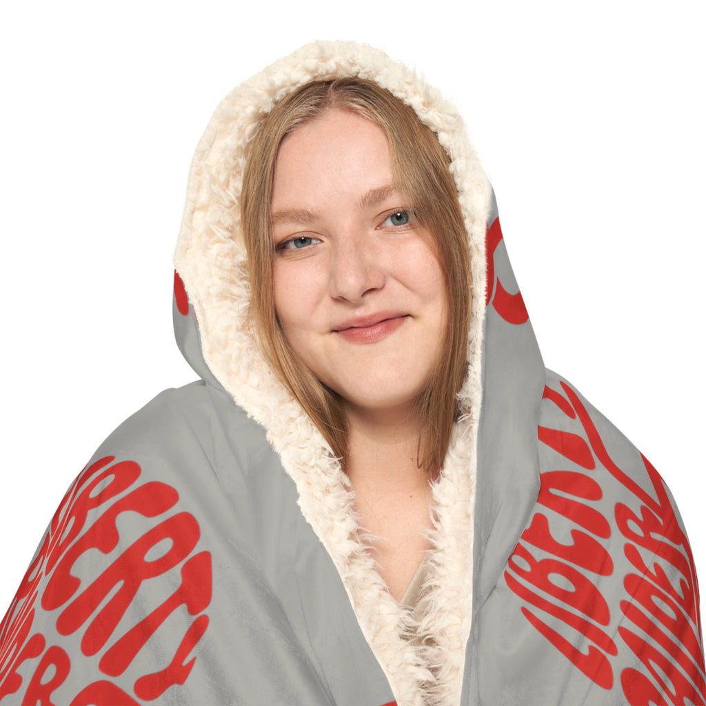 Grey Snuggle Blanket - Liberty Raiders "Helmet"