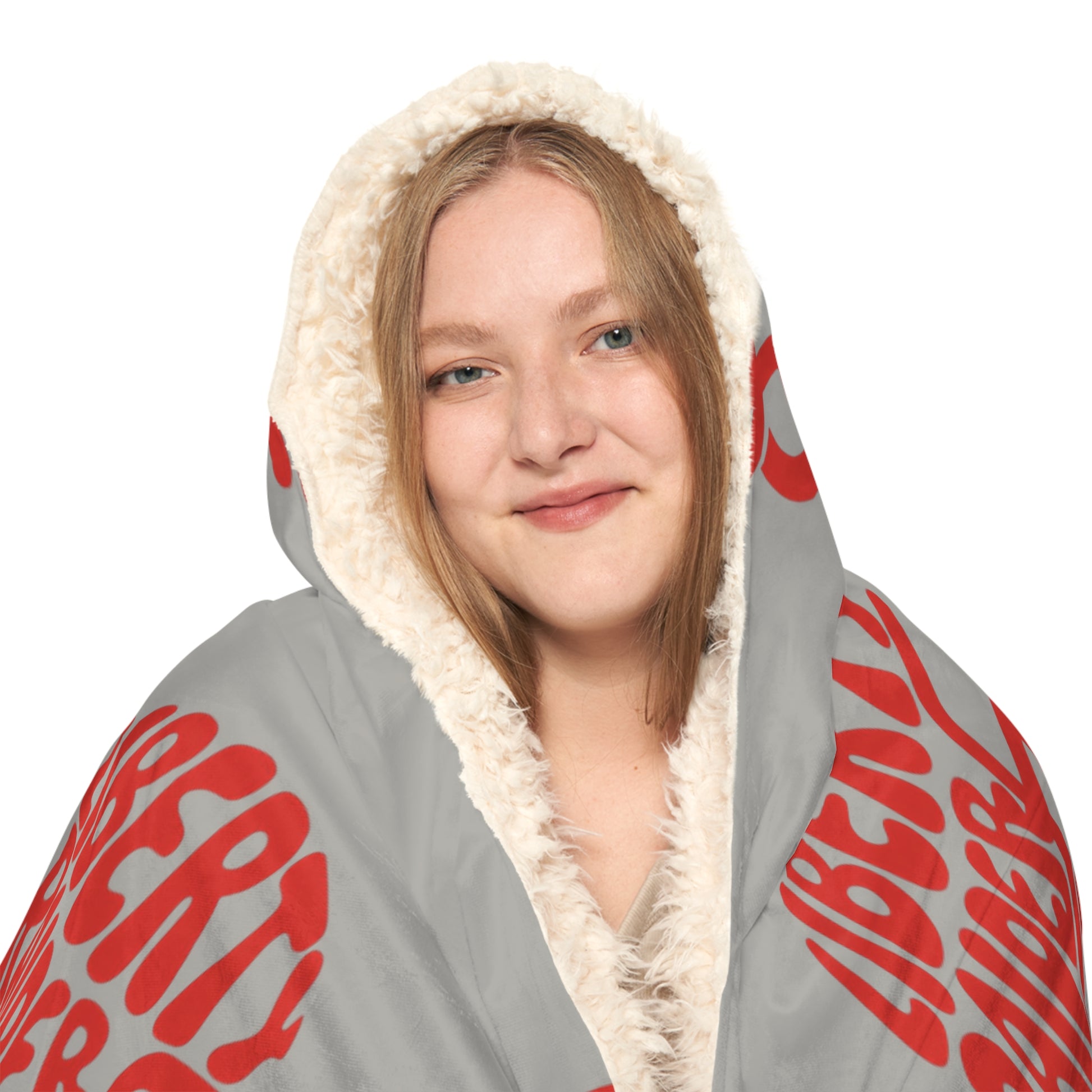 Grey Snuggle Blanket - Liberty Raiders "Helmet"