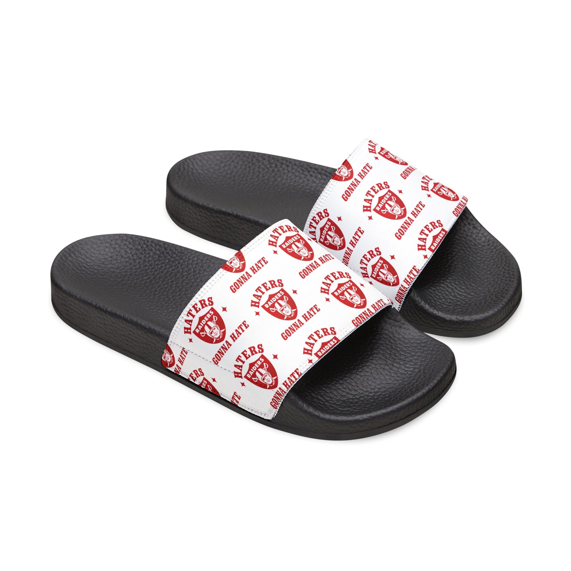 Women's Removable-Strap Slides - Liberty Raiders "Haters Gonna Hate"