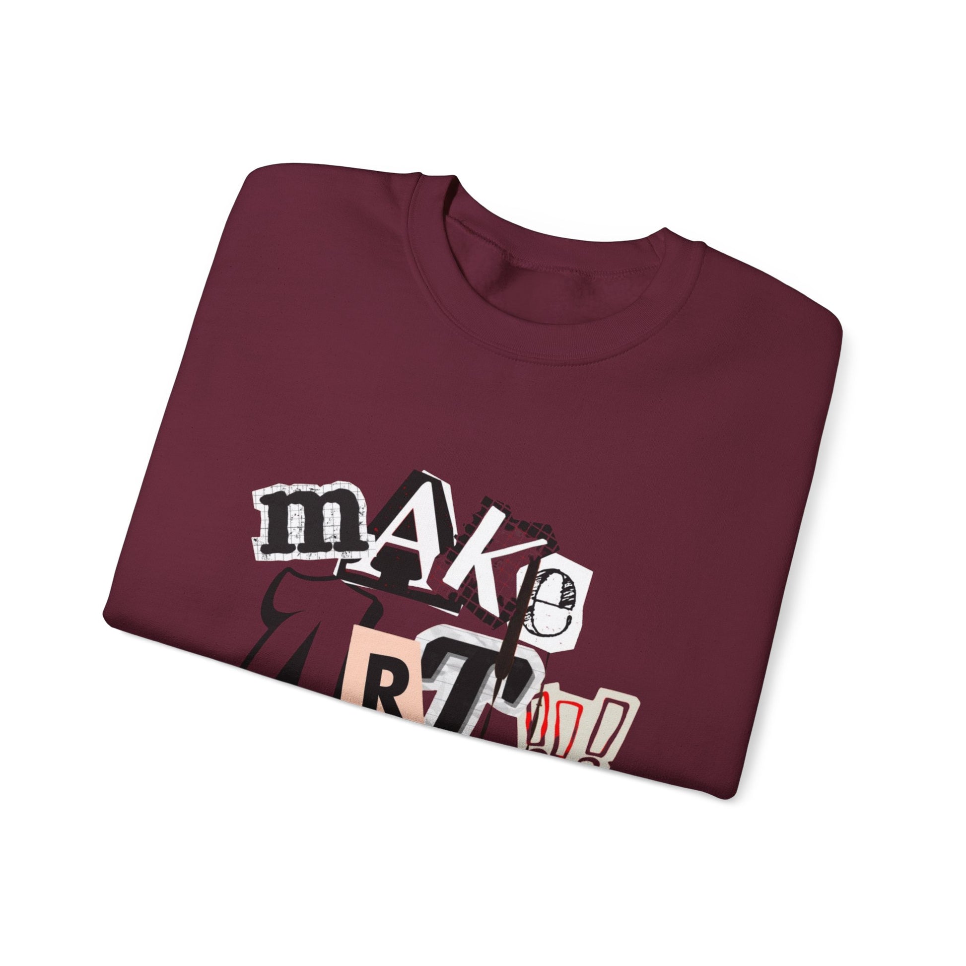 Unisex Heavy Blend™ Crewneck Sweatshirt - "Make Art!!!"