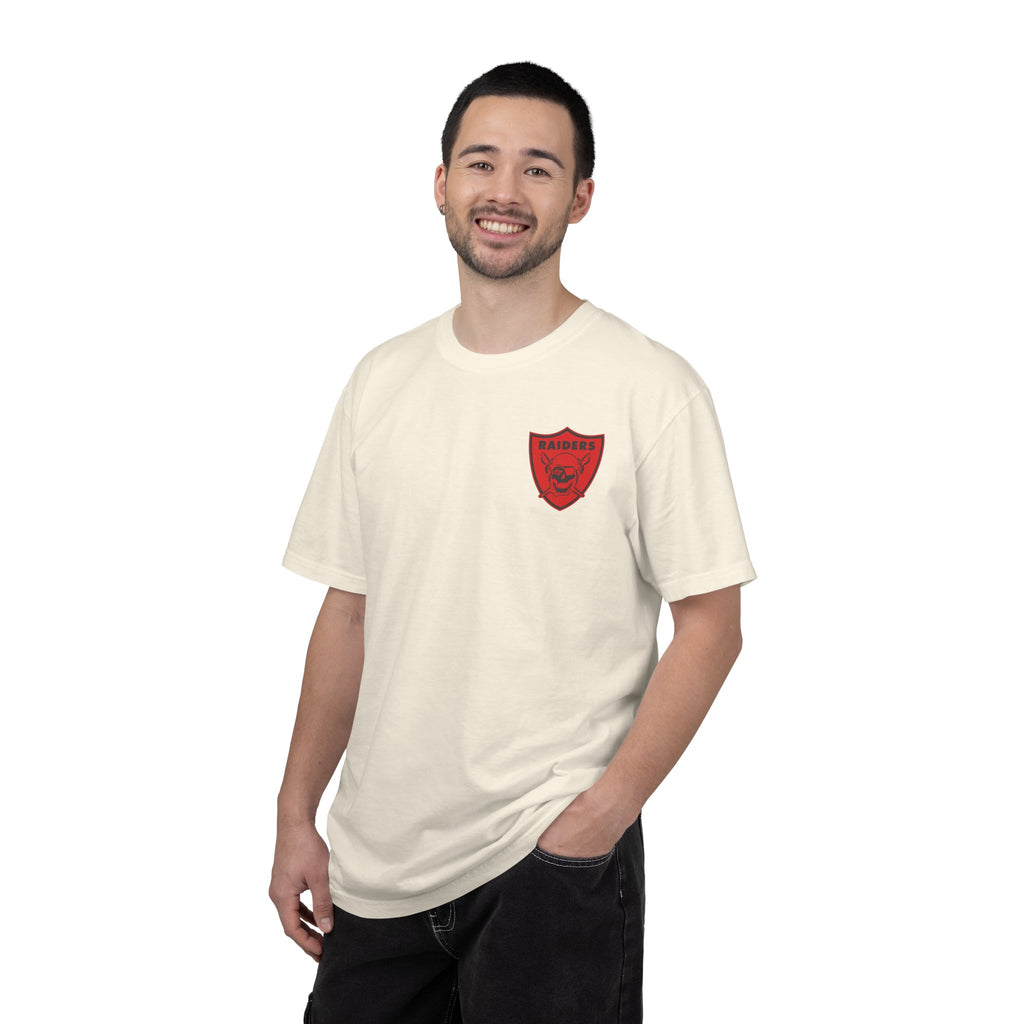 Unisex Garment-Dyed T-shirt; LHS vintage logo tee