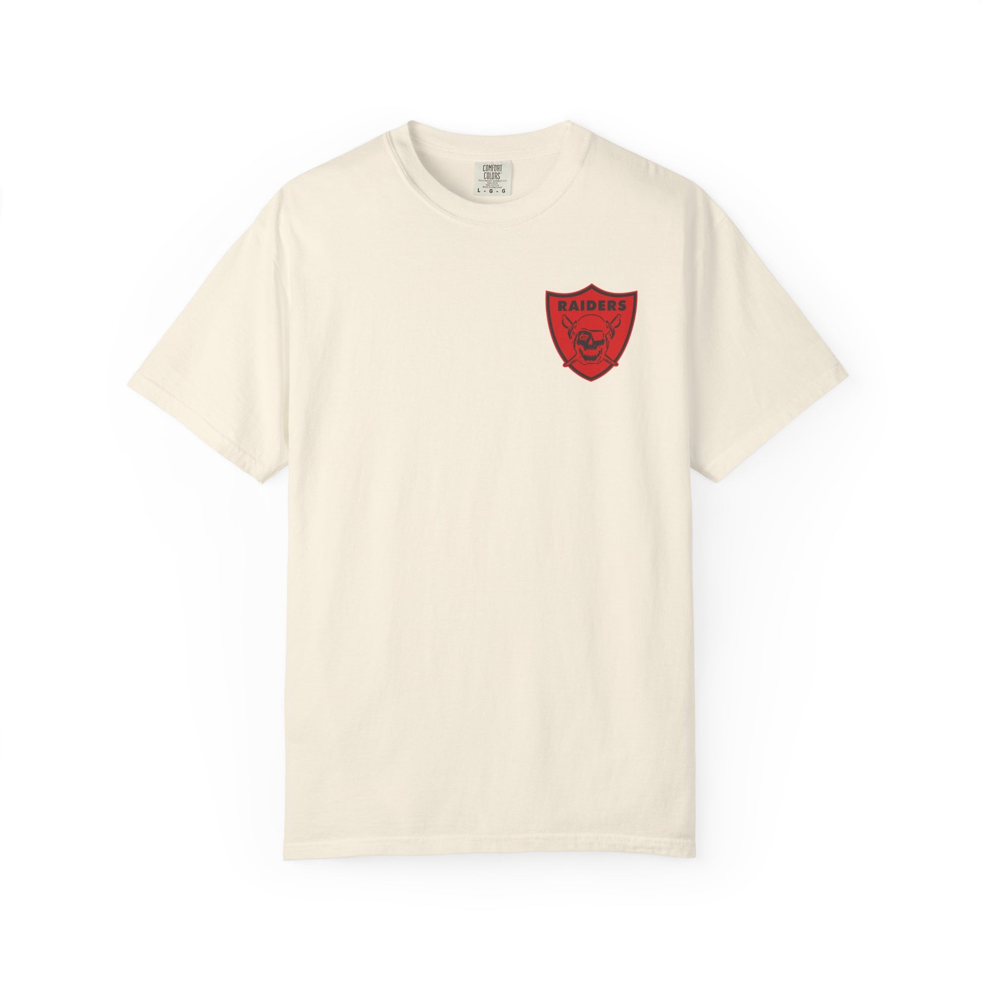 Unisex Garment-Dyed T-shirt; LHS vintage logo tee