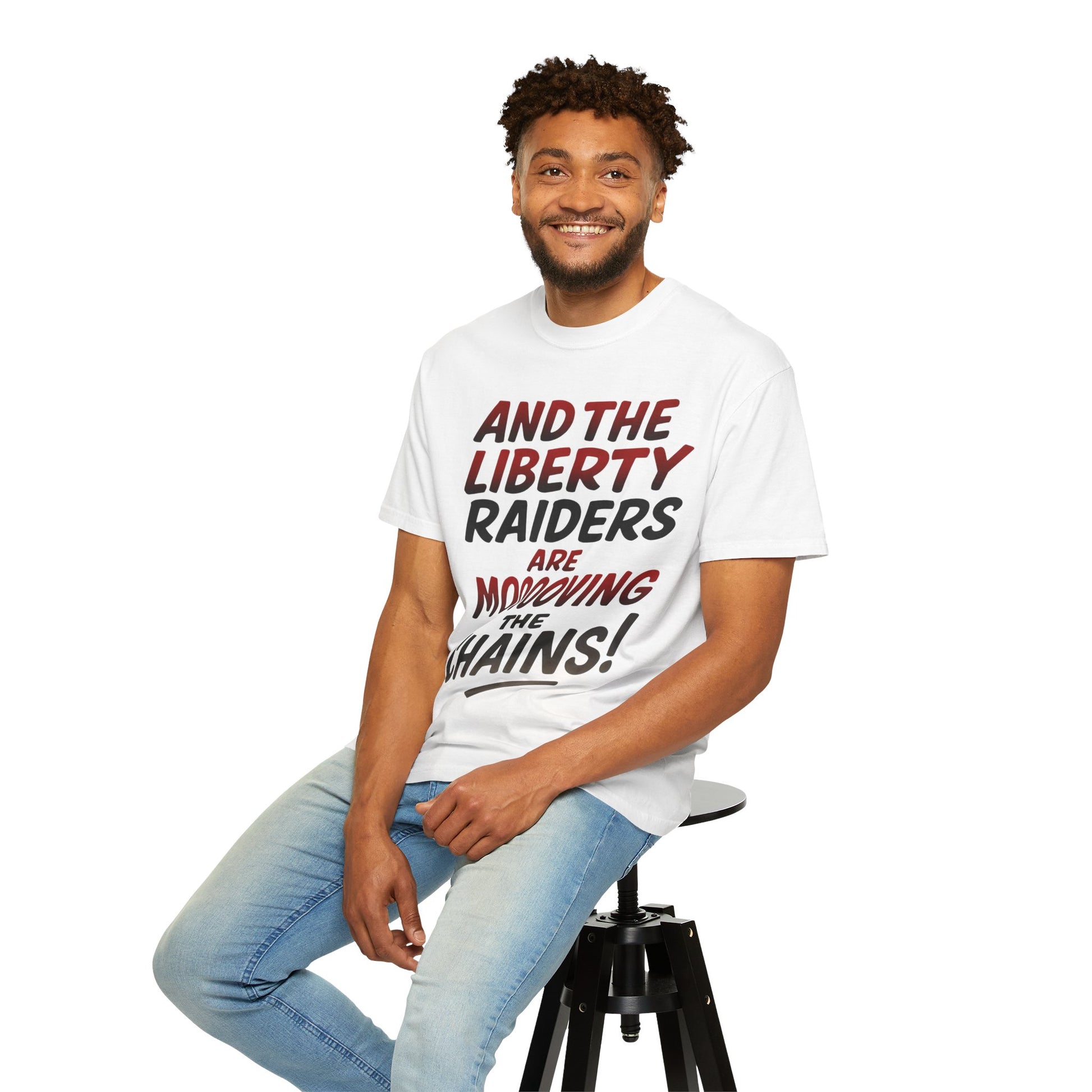 Light Weight Tee - Liberty Raiders "Moving the Chains"