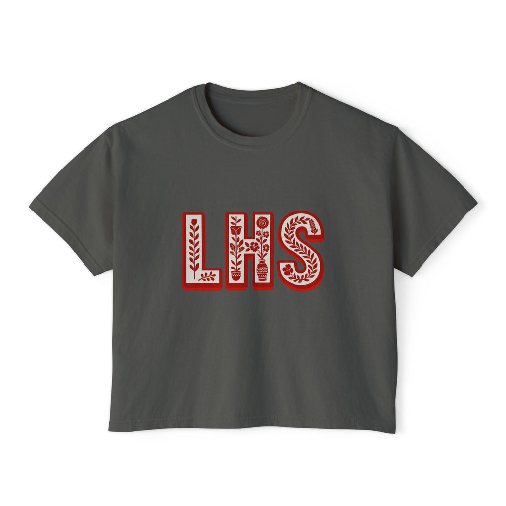 Women's Boxy Tee - Liberty Raiders "Flowered LHS"