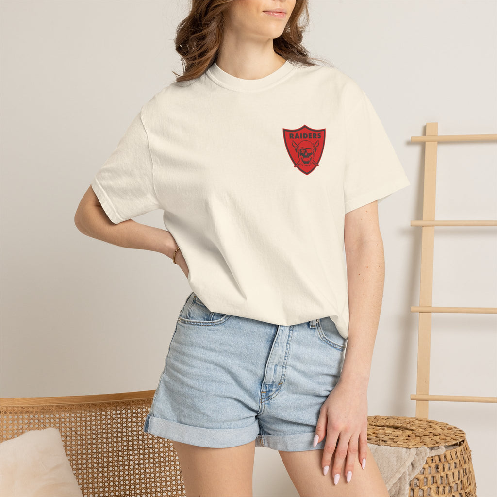 Unisex Garment-Dyed T-shirt; LHS vintage logo tee