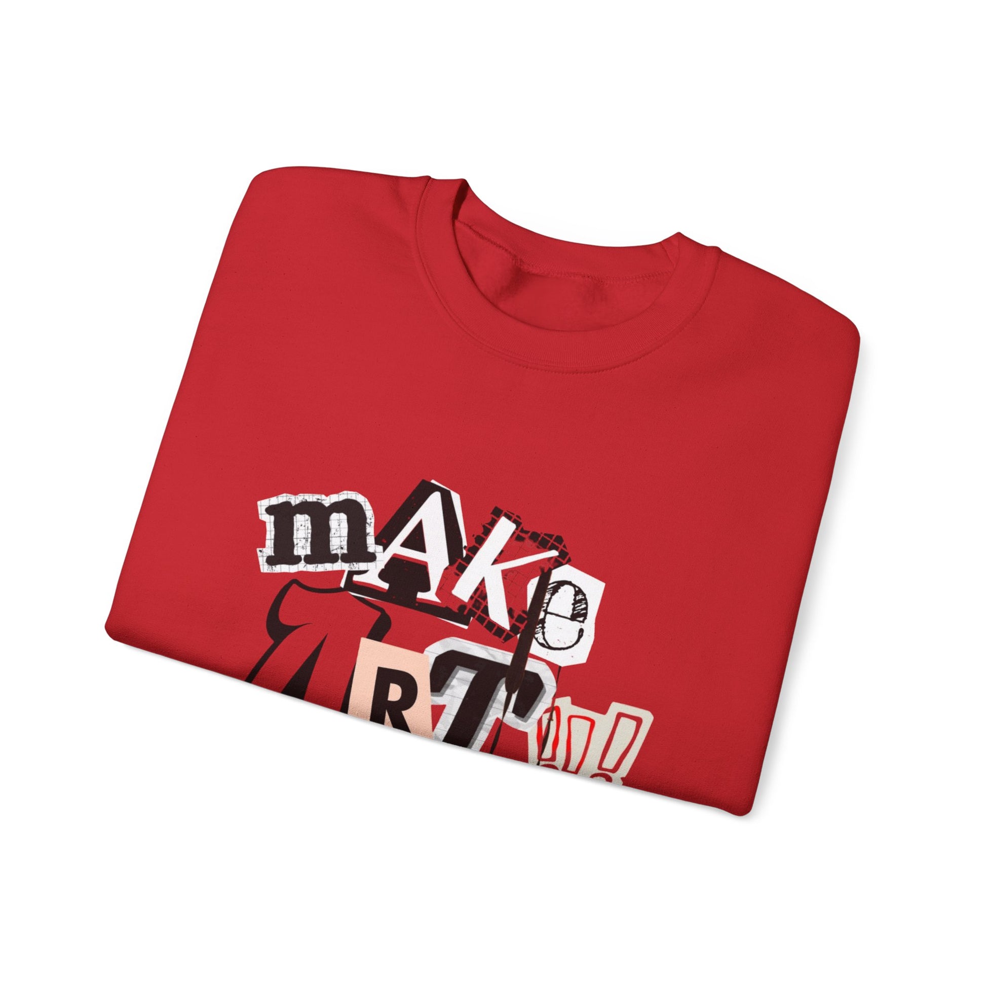 Unisex Heavy Blend™ Crewneck Sweatshirt - "Make Art!!!"