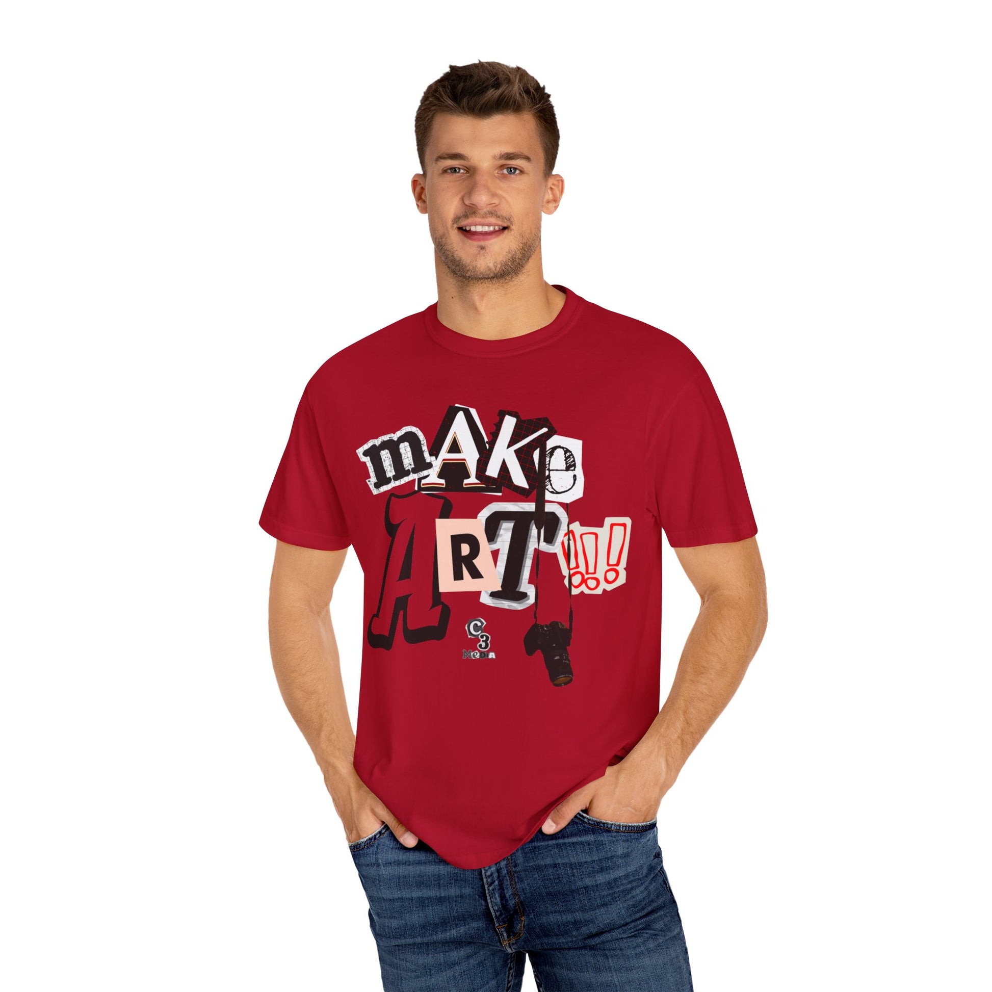 Branded Tee - Make Art!!! Support C3 Media