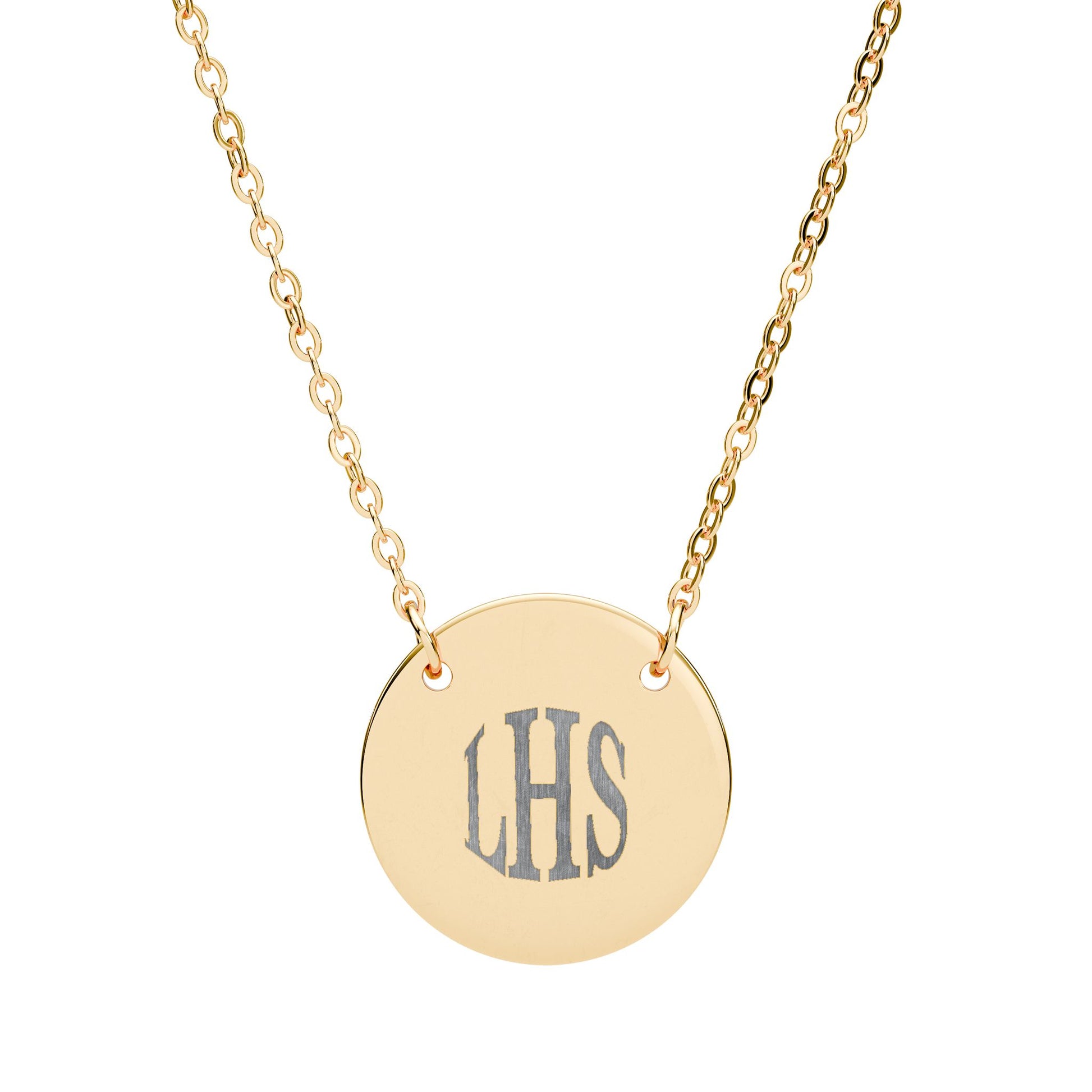 Circle Necklace (LHS Engraving)