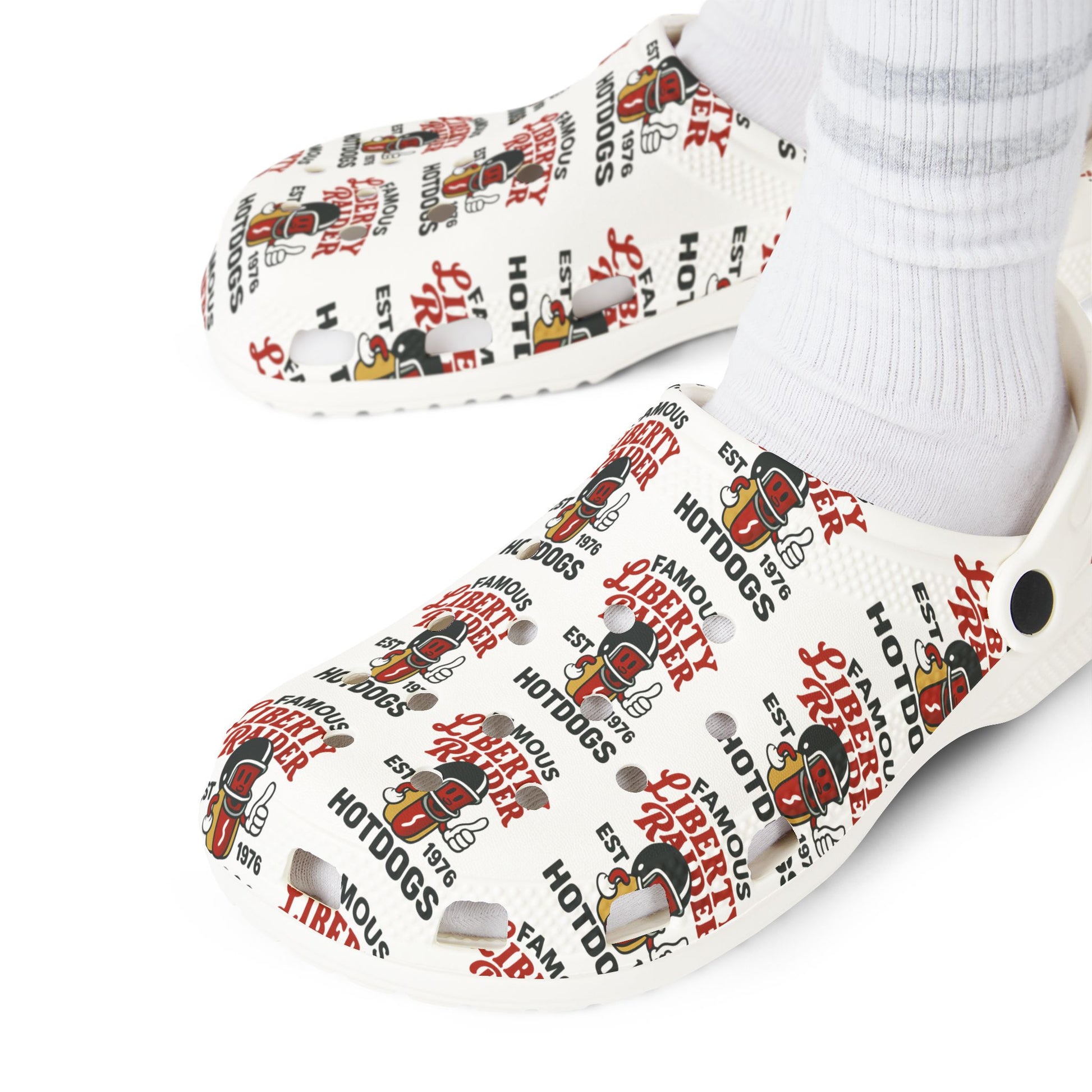 Foam Rubber Shoes - Liberty Raiders "Famous Hotdogs: