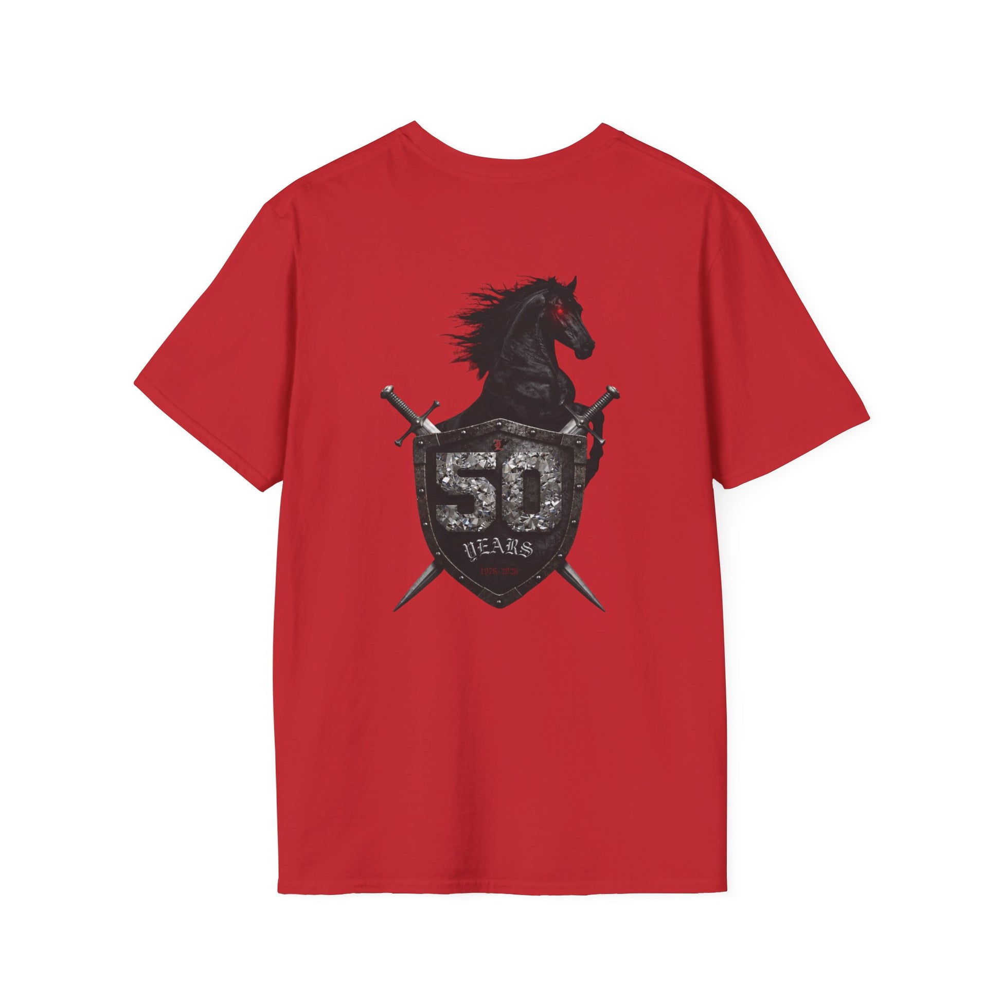 Unisex Softstyle T-Shirt; 50th Anniversary Football Tee
