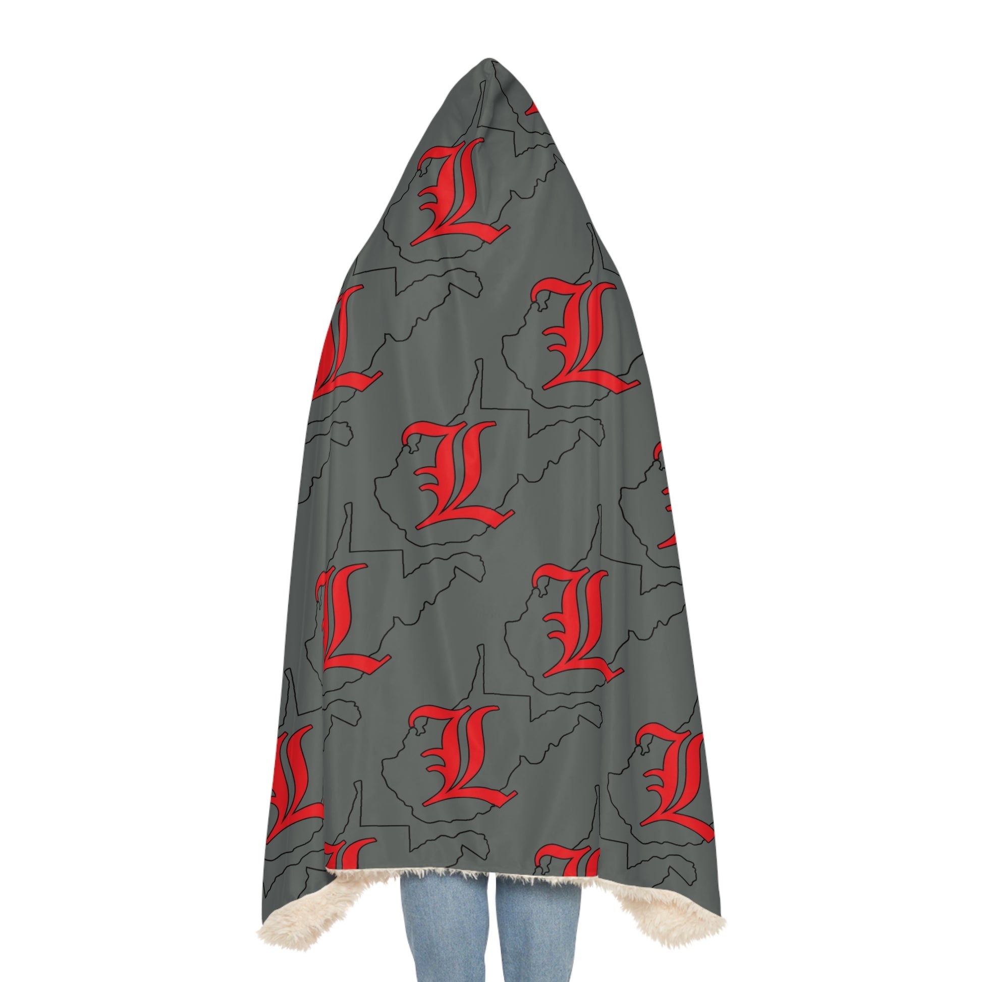 Dark Grey Snuggle Blanket - Liberty Raiders "State Logo"