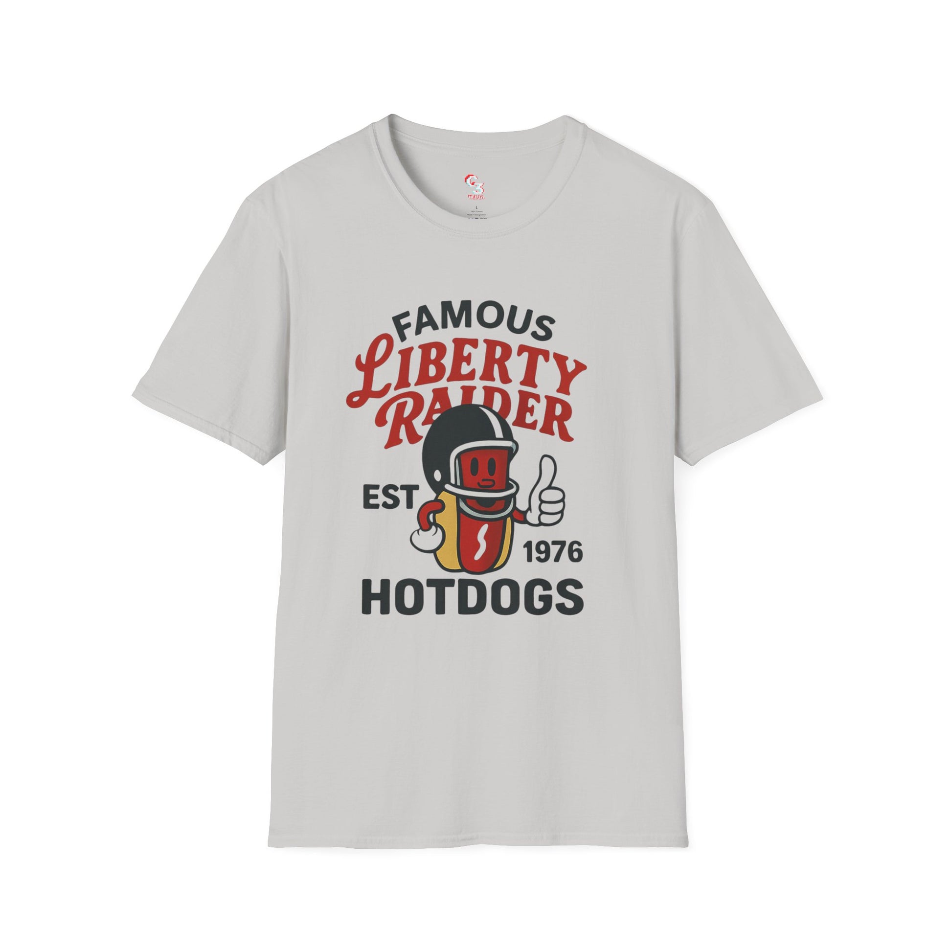 Vintage Football Tee - Liberty Raiders "Famous Hot Dogs"