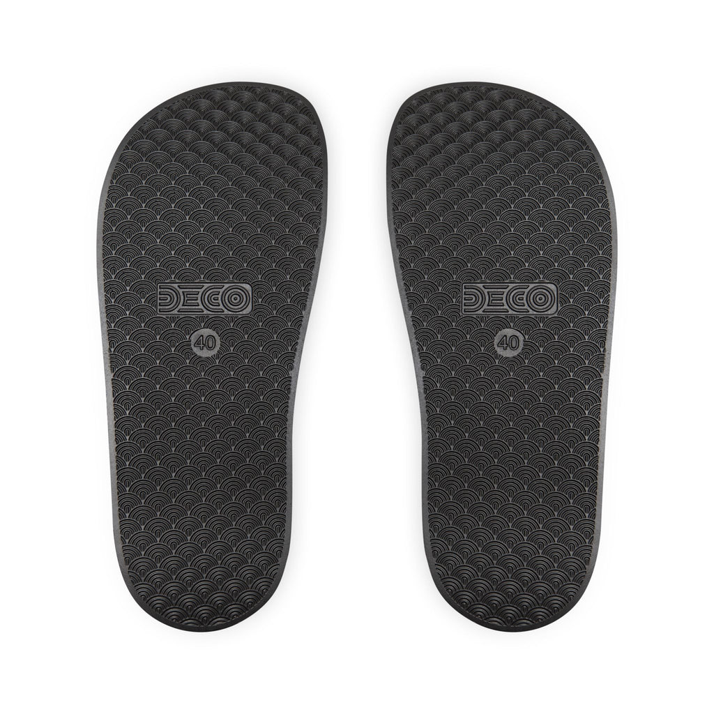 Men's Removable-Strap Slides - Liberty Raiders "Football Helmet"