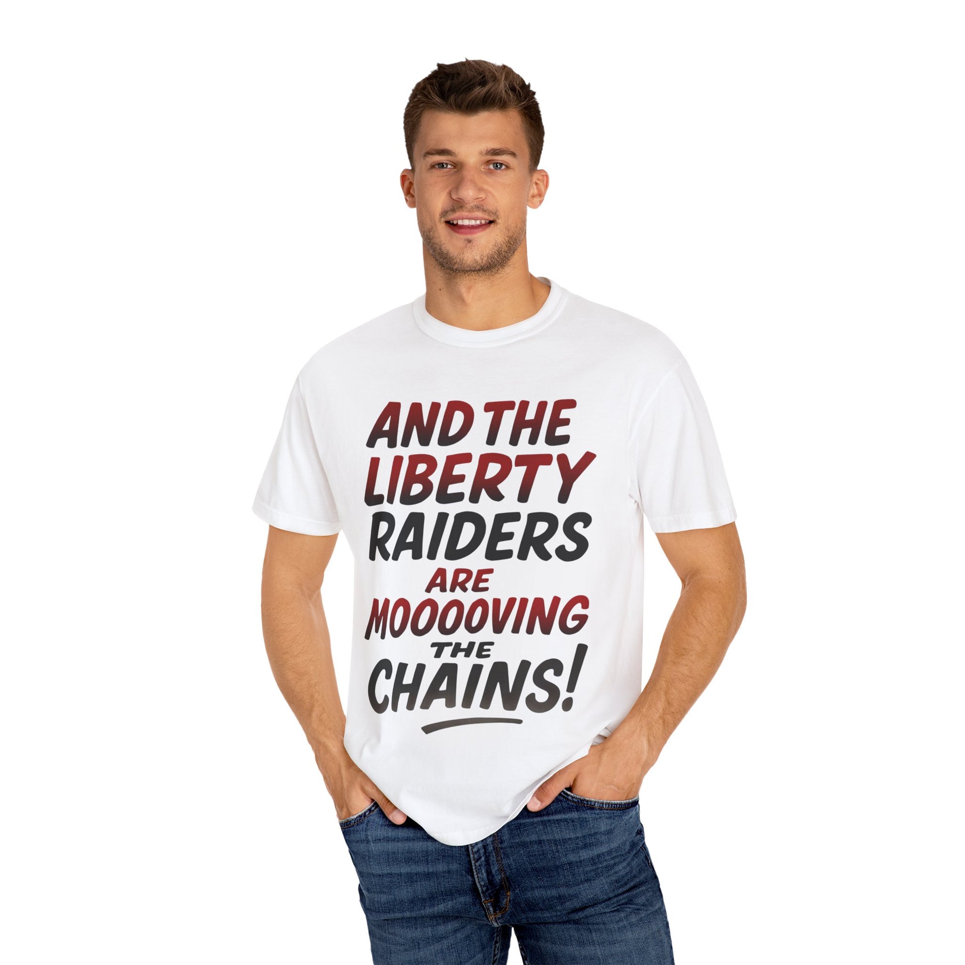 Light Weight Tee - Liberty Raiders "Moving the Chains"
