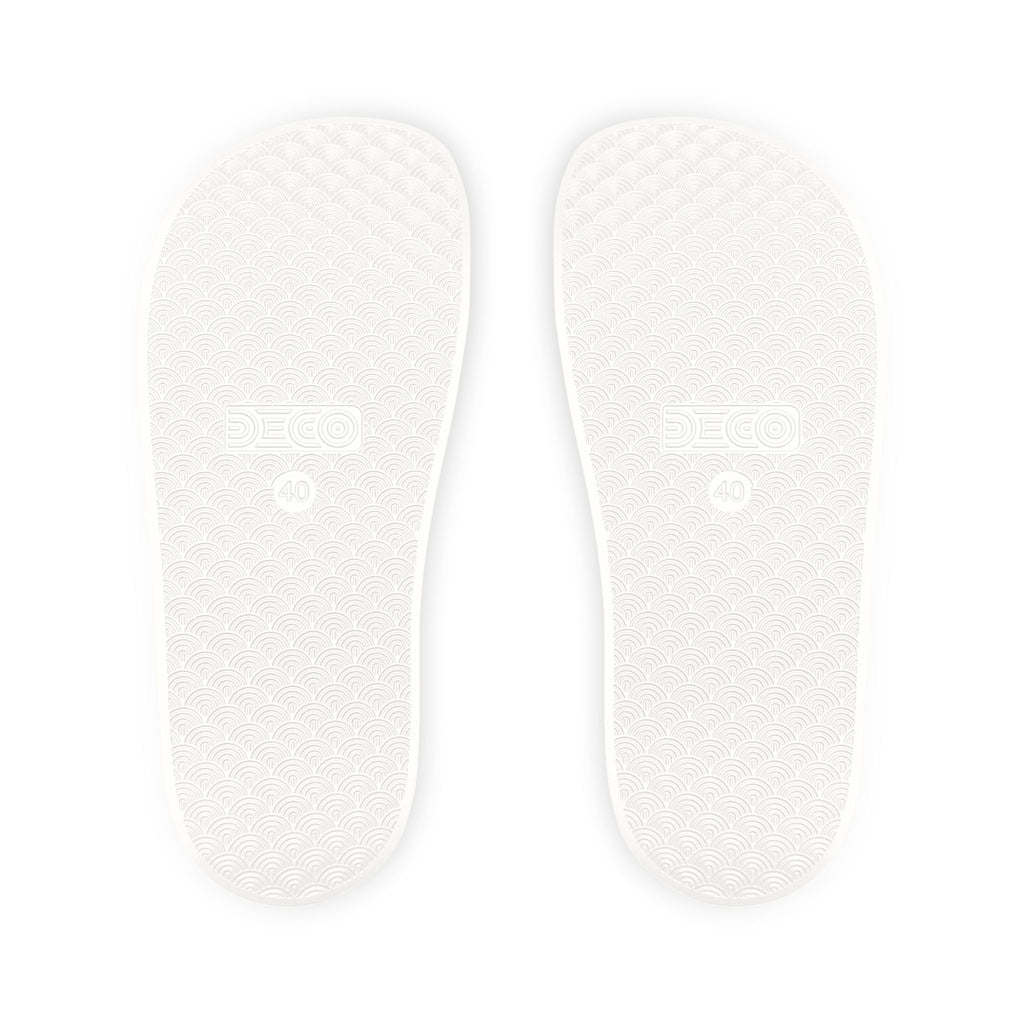 Women's Removable-Strap Slides - Liberty Raiders "Football Helmet"