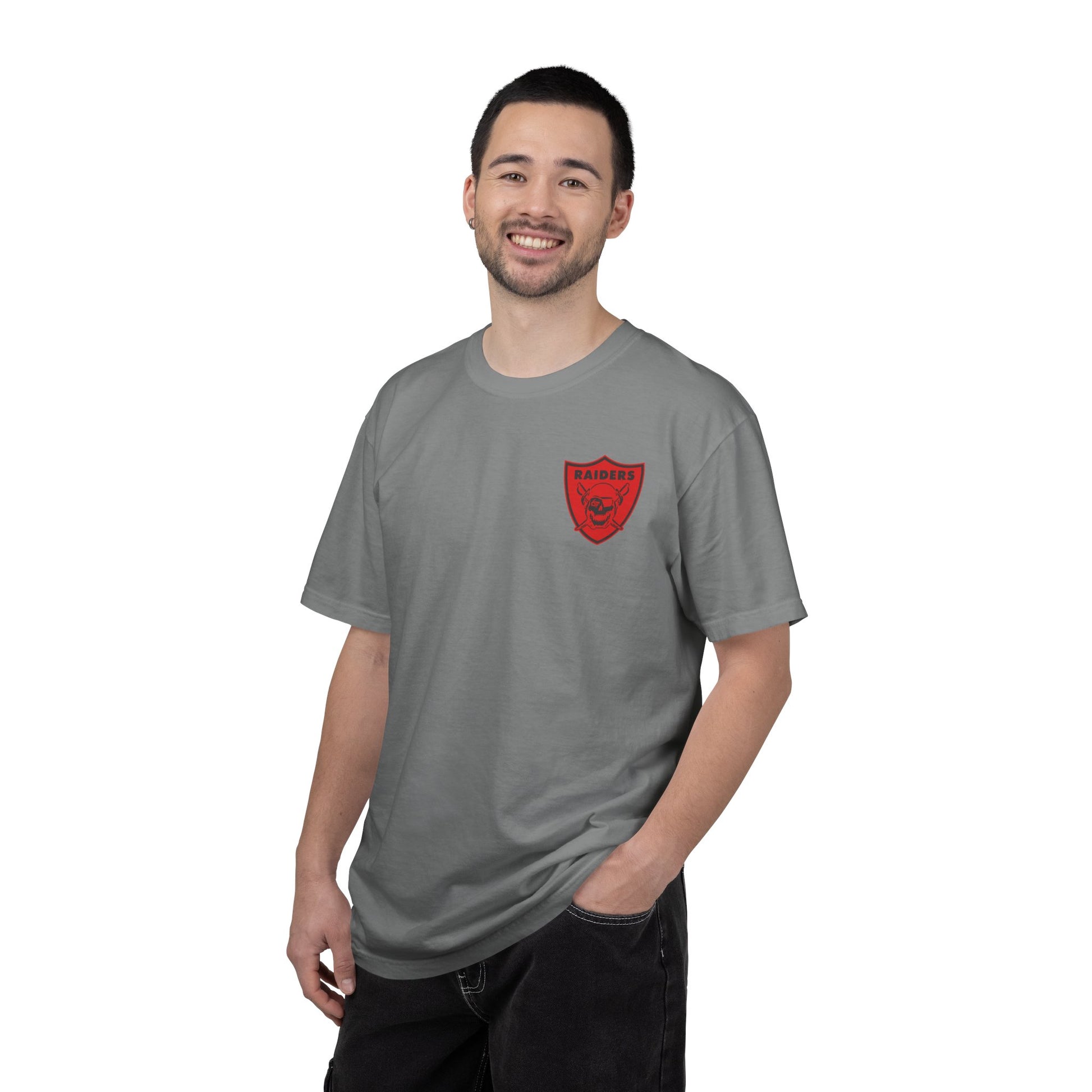 Unisex Garment-Dyed T-shirt; LHS vintage logo tee
