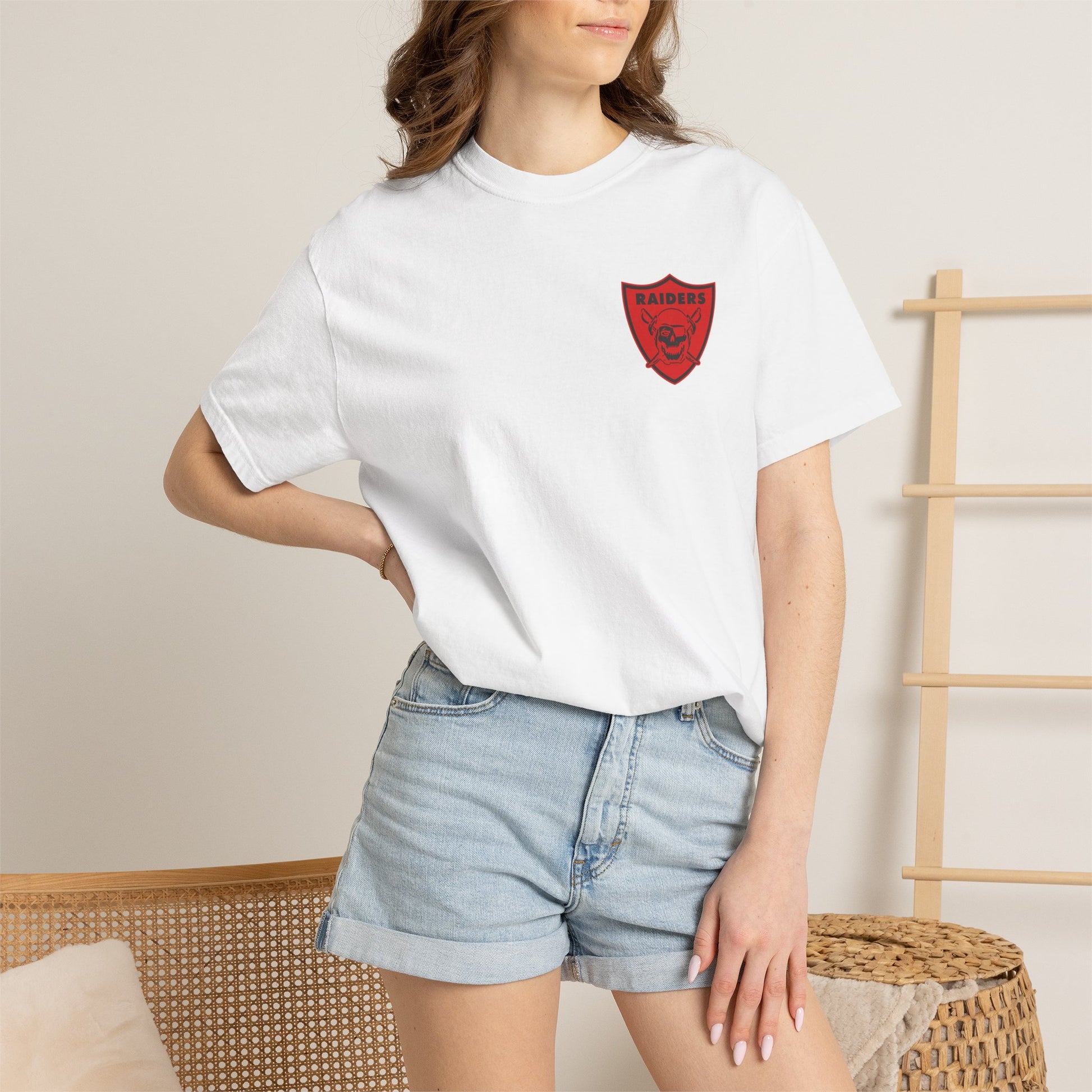 Unisex Garment-Dyed T-shirt; LHS vintage logo tee