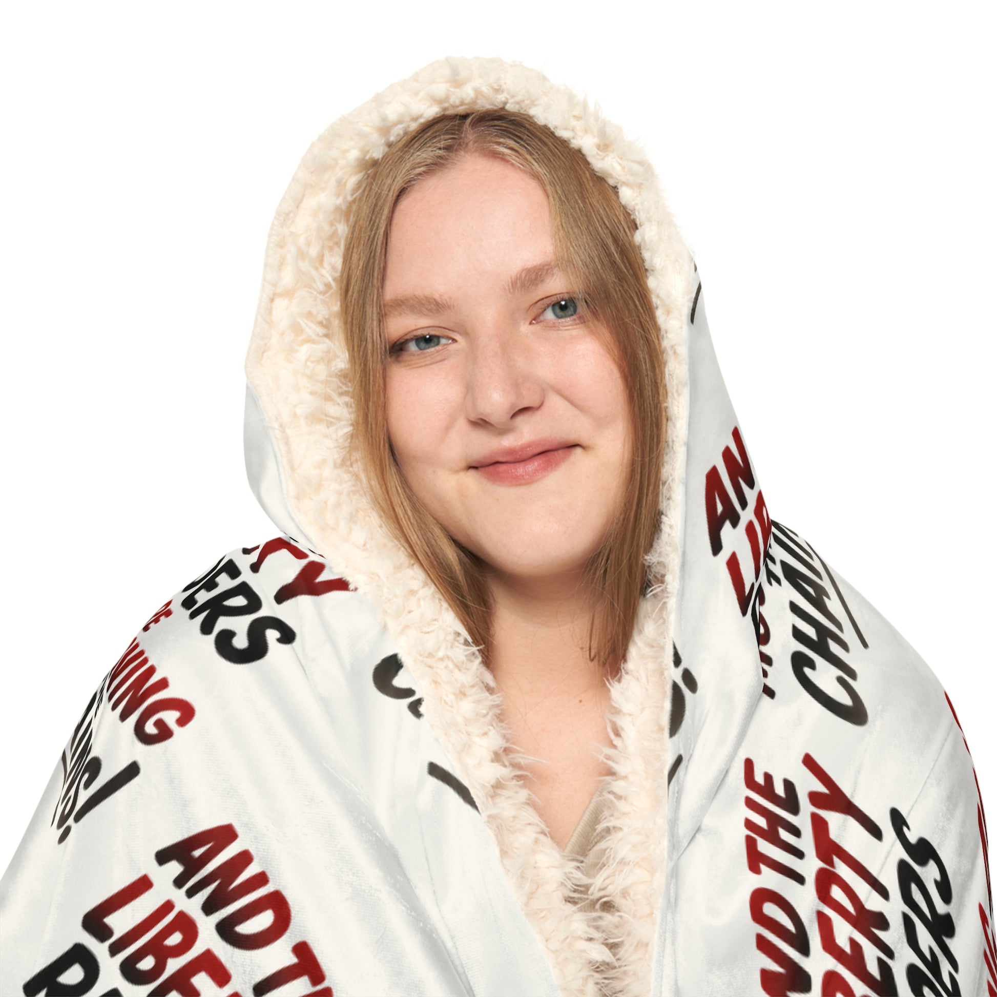 White Snuggle Blanket - Liberty Raiders "Moooooving the Chains"