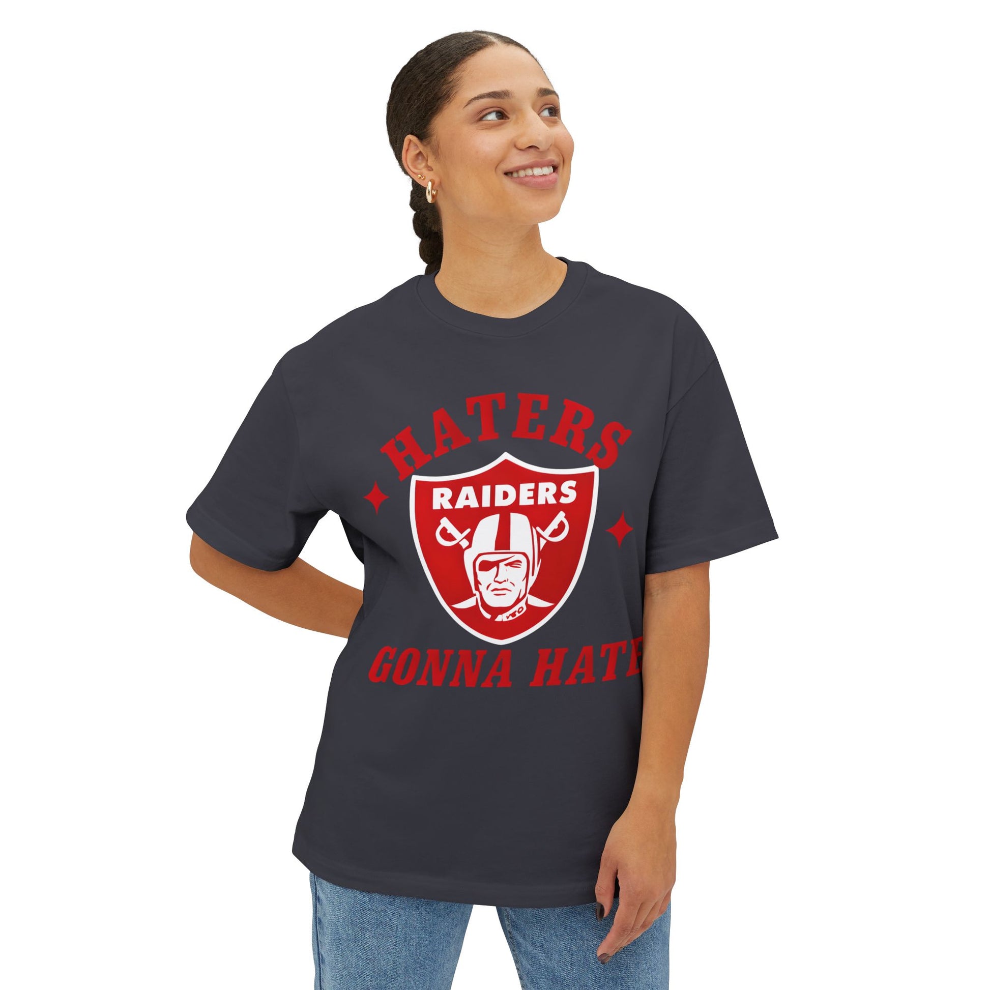 Retro Boxy Tee - Liberty Raiders "Haters Gonna Hate"