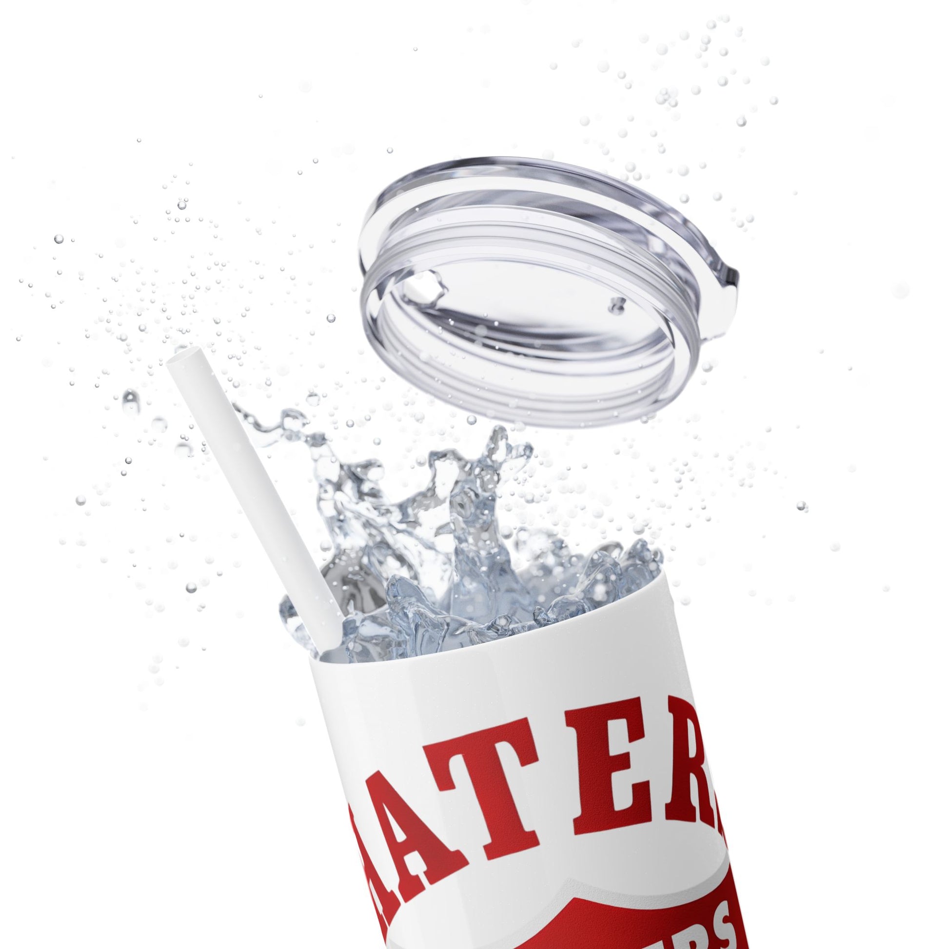 20oz Skinny Tumbler with Straw - Liberty Raiders "Haters Gonna Hate"