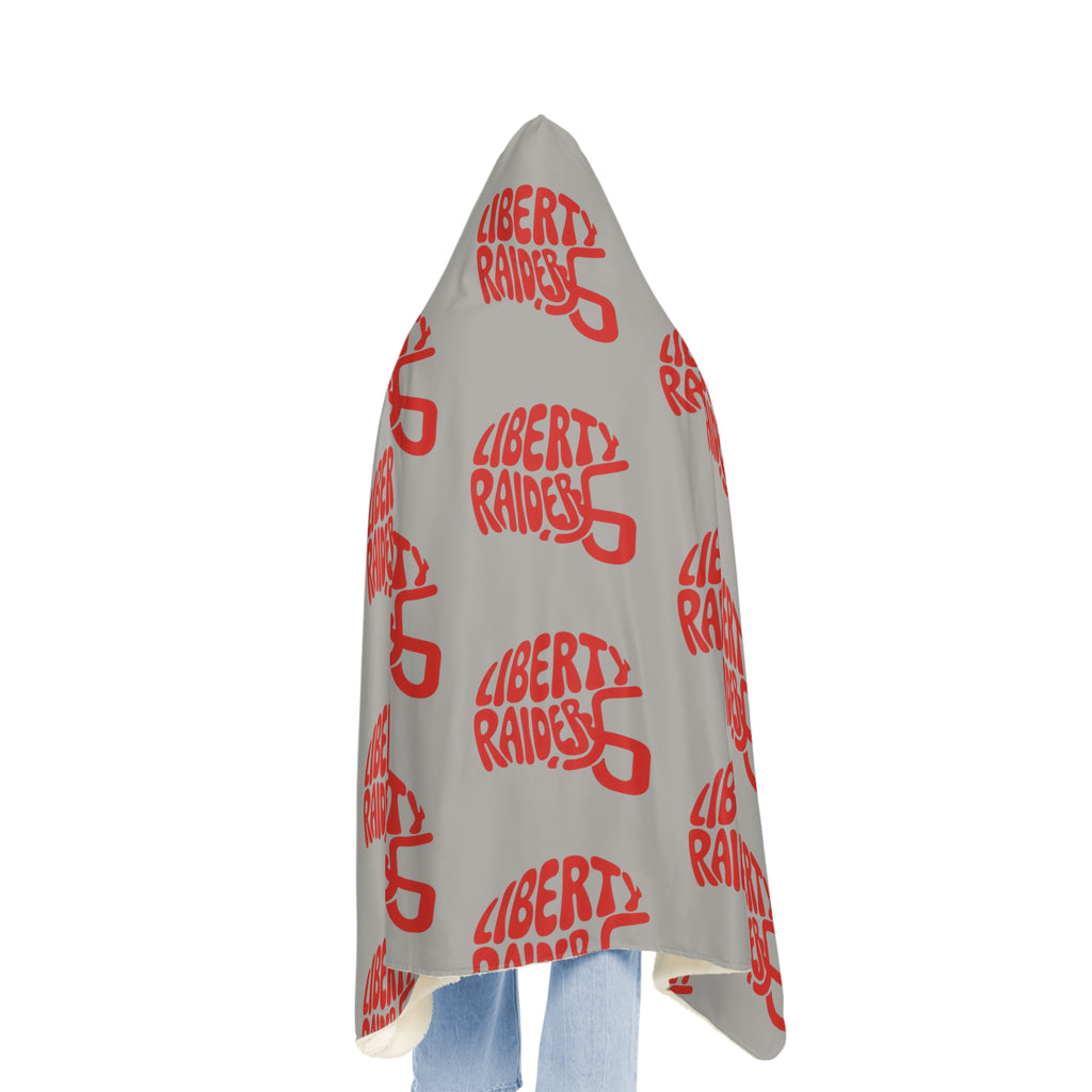 Grey Snuggle Blanket - Liberty Raiders "Helmet"