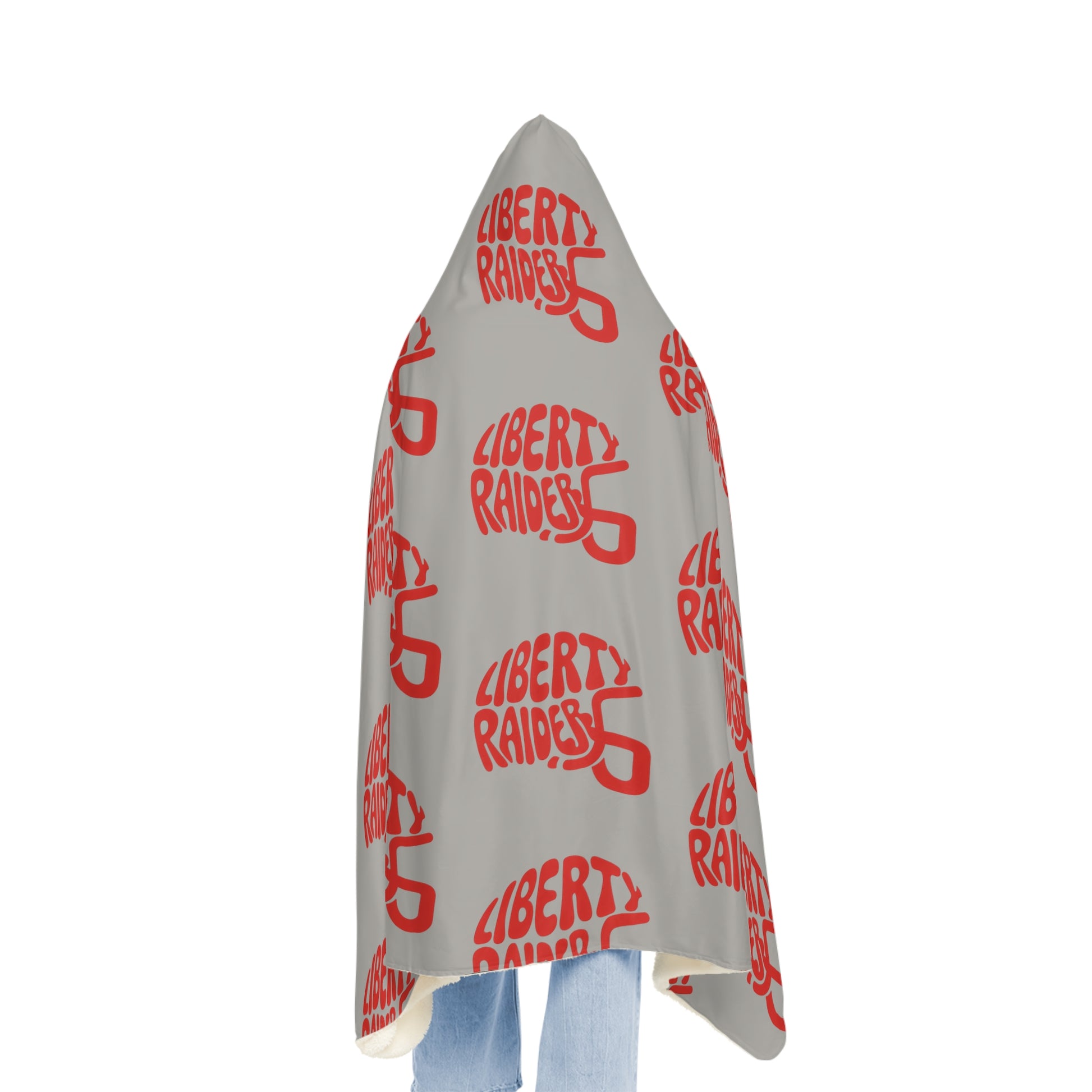Grey Snuggle Blanket - Liberty Raiders "Helmet"