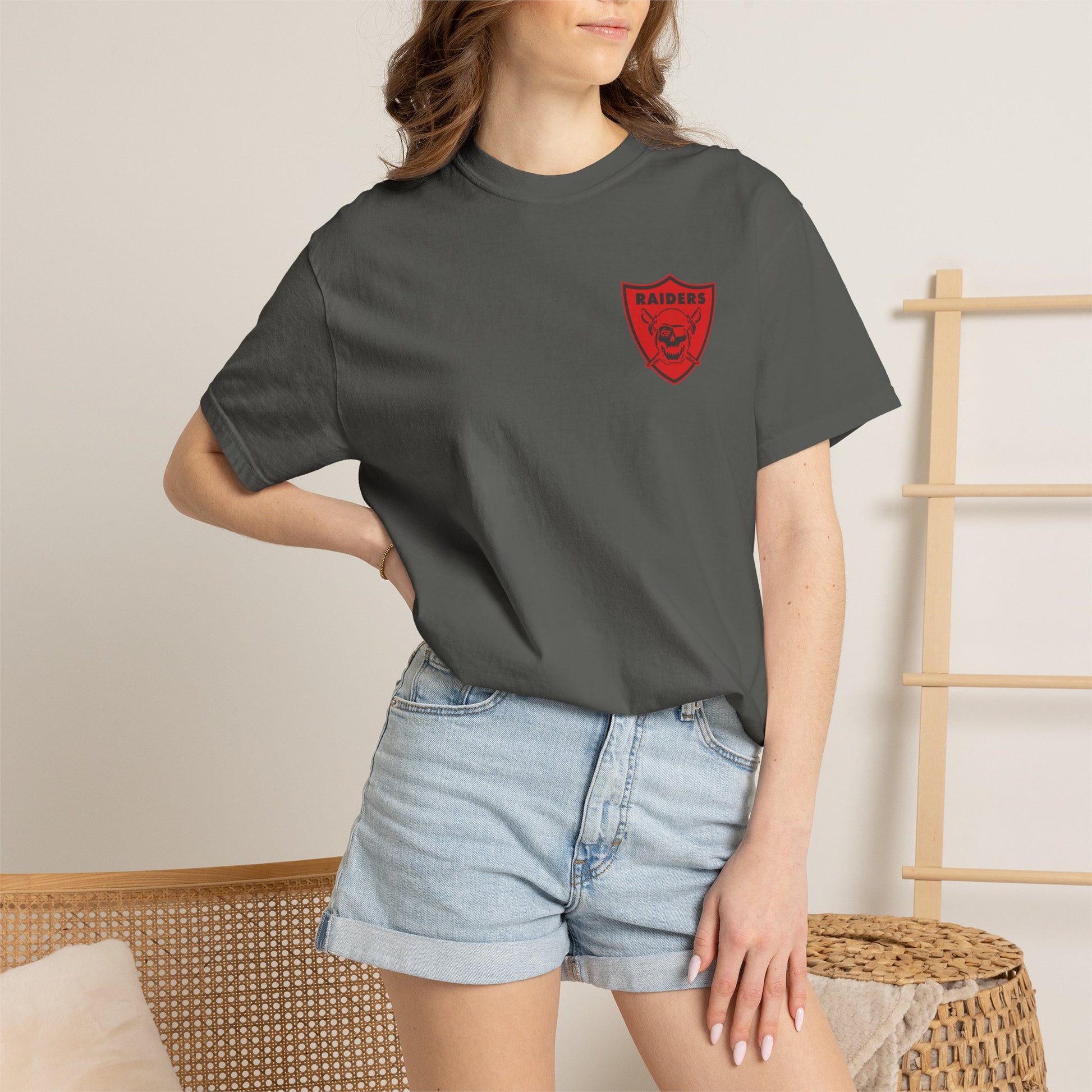 Unisex Garment-Dyed T-shirt; LHS vintage logo tee