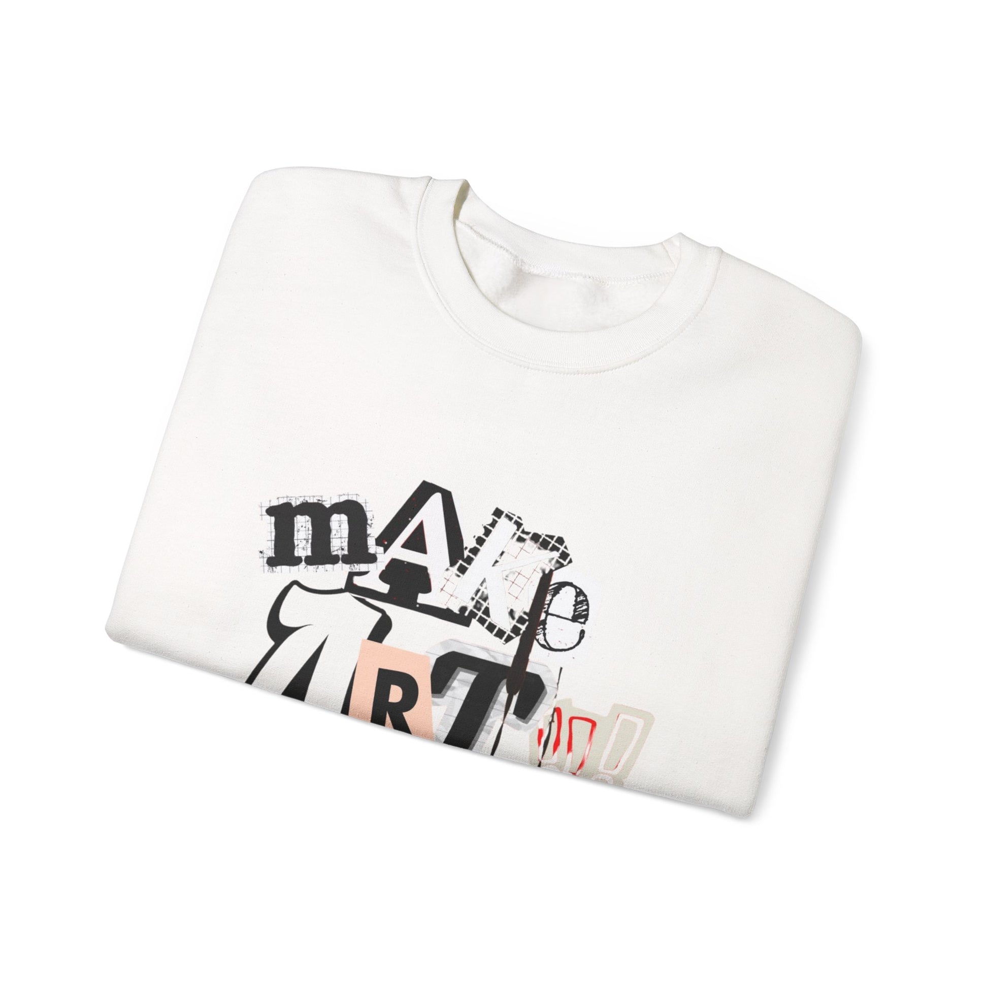 Unisex Heavy Blend™ Crewneck Sweatshirt - "Make Art!!!"