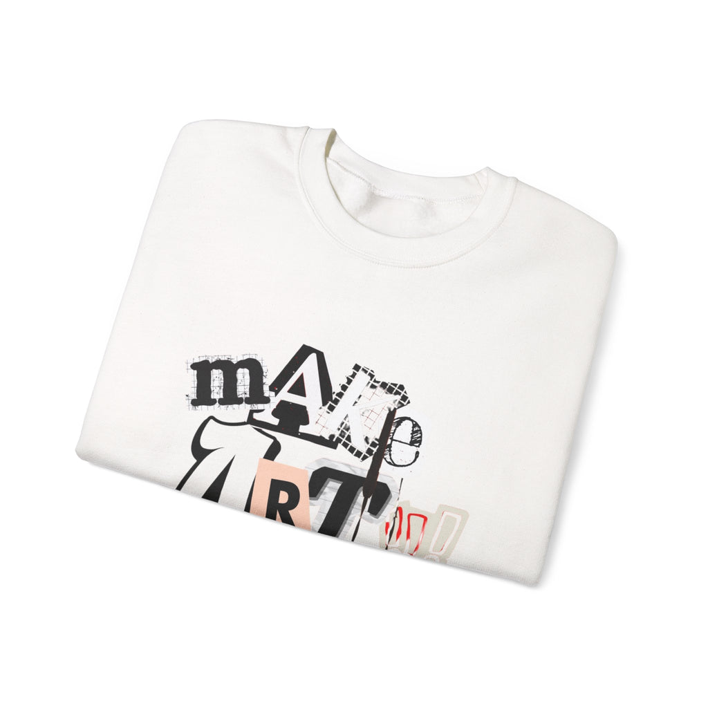 Unisex Heavy Blend™ Crewneck Sweatshirt - "Make Art!!!"