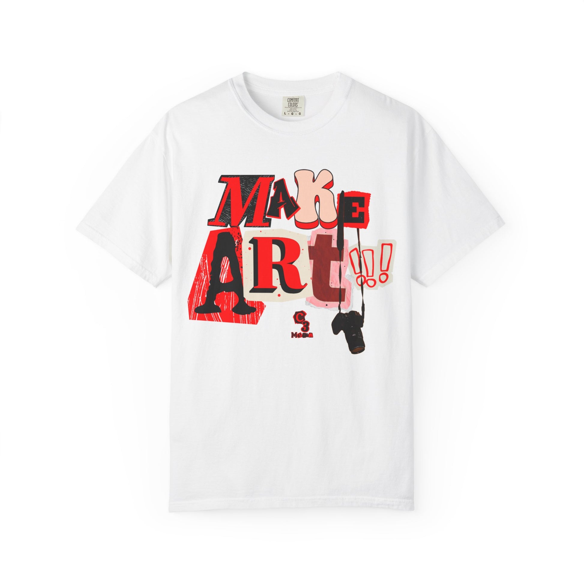 Branded Tee - Make Art!!! Support C3 Media