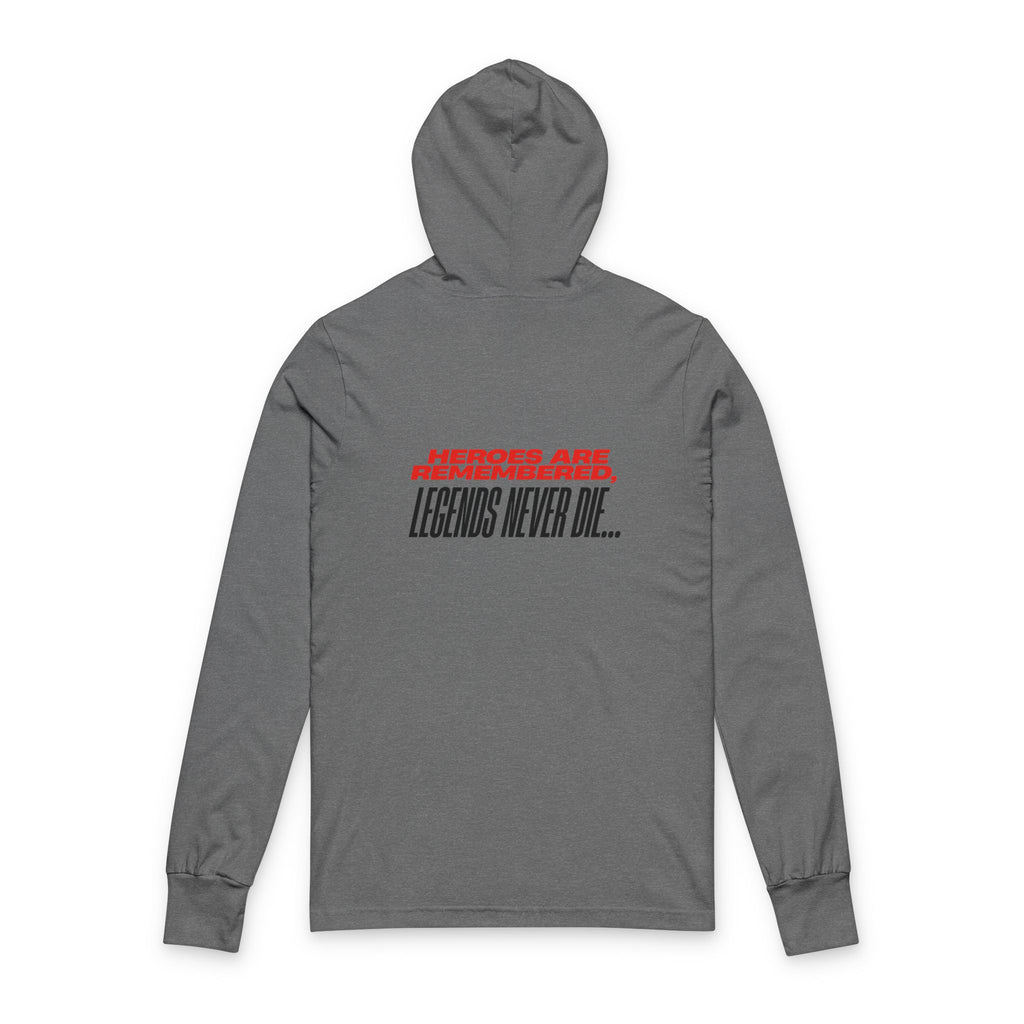 Hooded Long Sleeve Tee - Liberty Raiders "Legends Never Die"