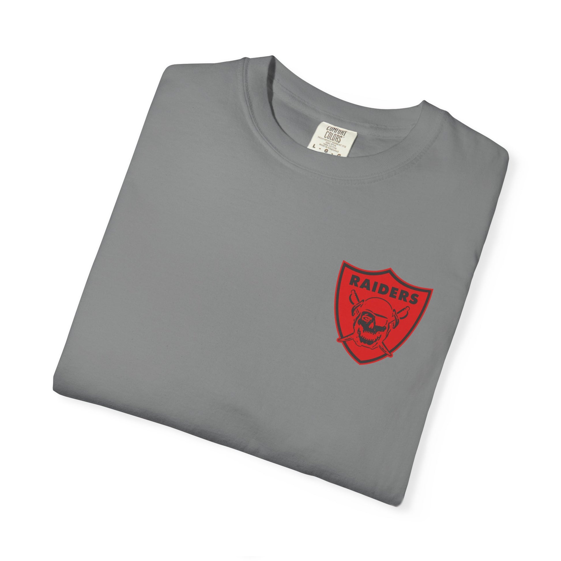 Unisex Garment-Dyed T-shirt; LHS vintage logo tee