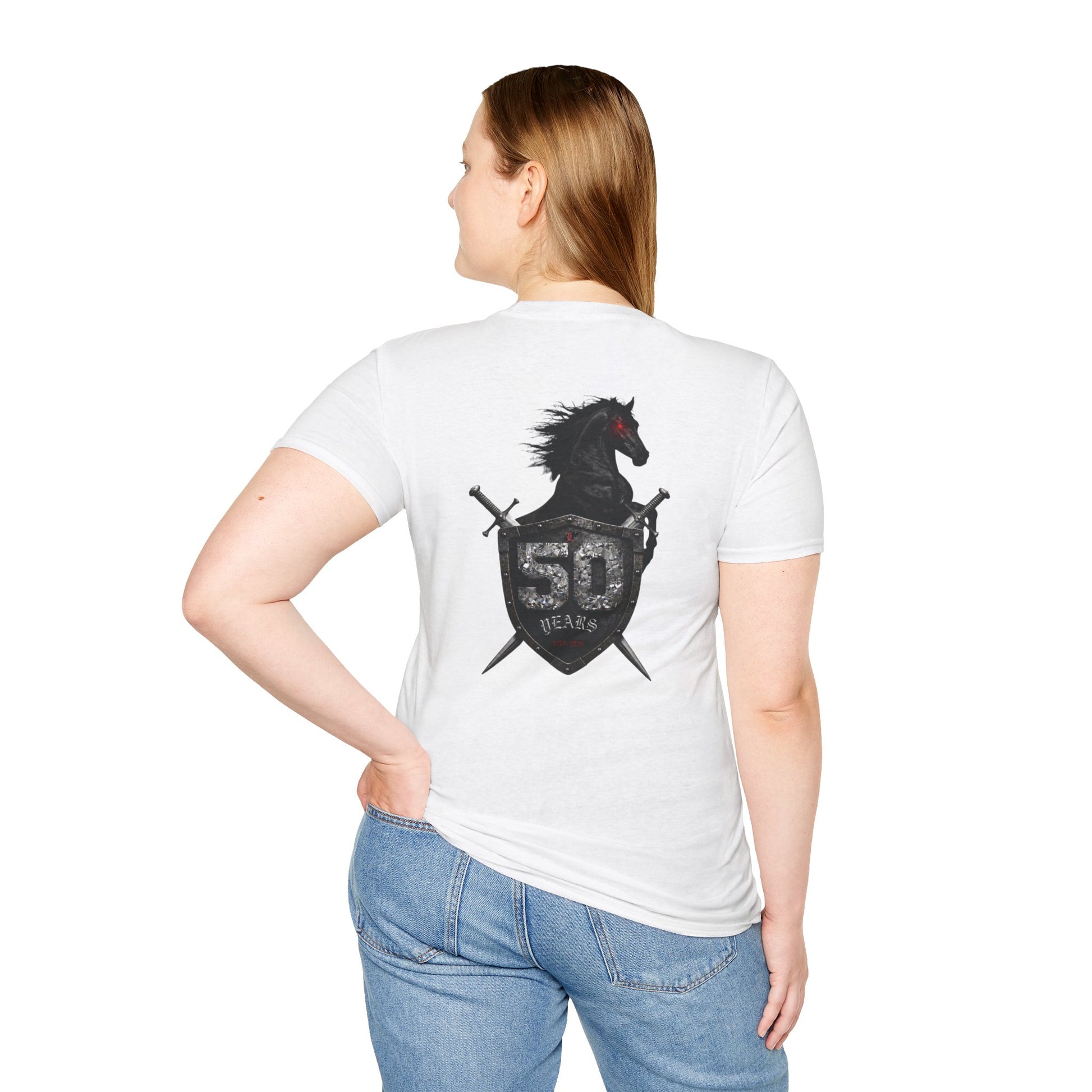 Unisex Softstyle T-Shirt; 50th Anniversary Football Tee