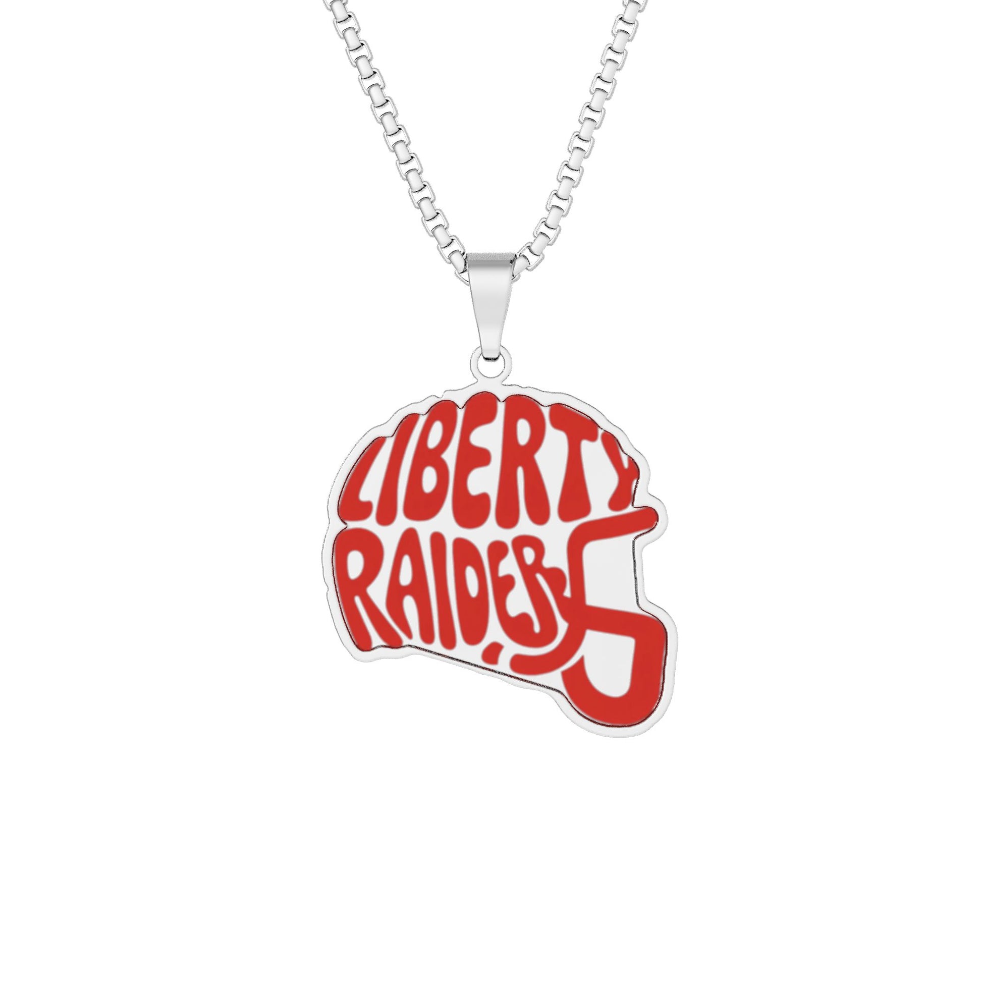 Custom Cut Photo Pendant; Liberty Raiders Helmet