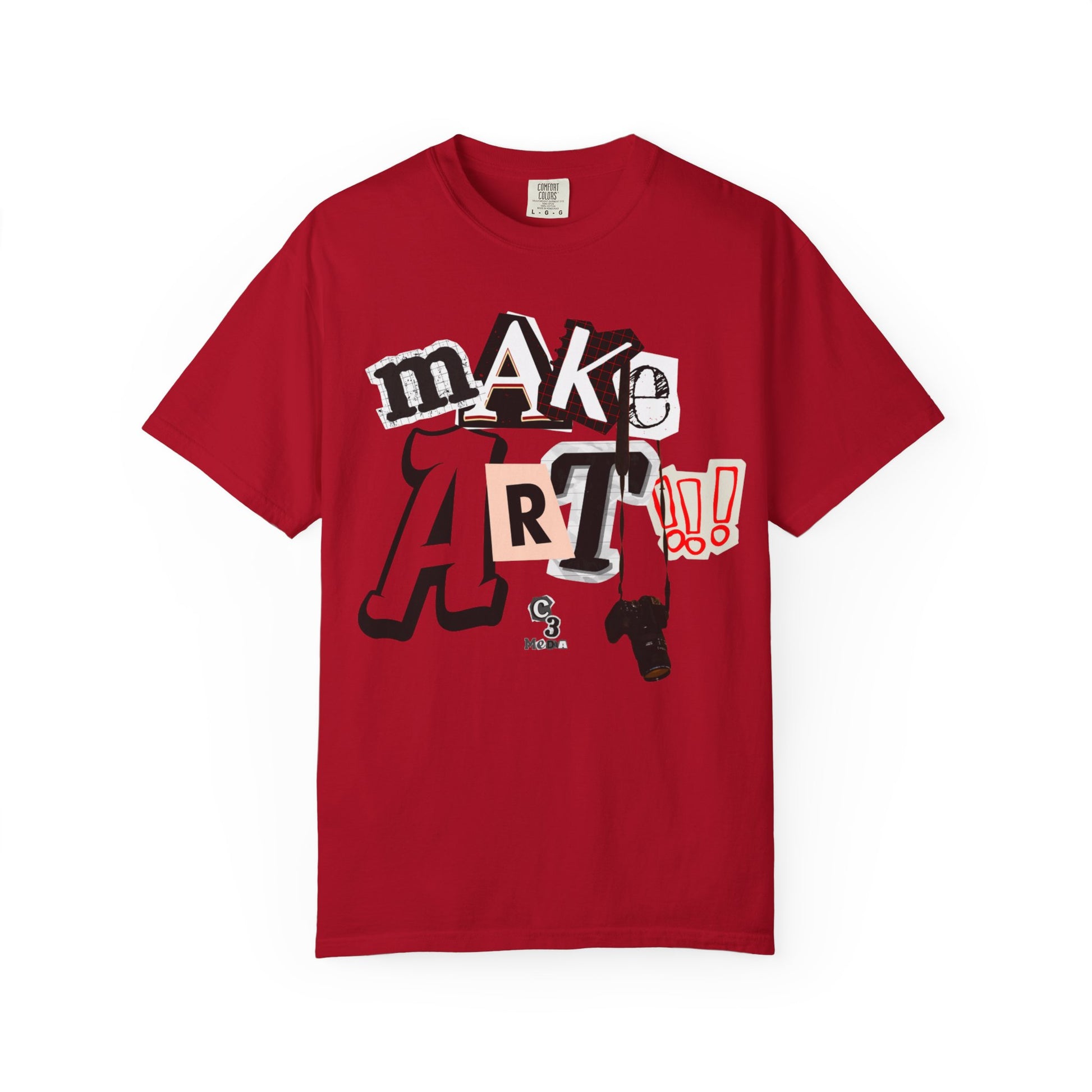 Branded Tee - Make Art!!! Support C3 Media