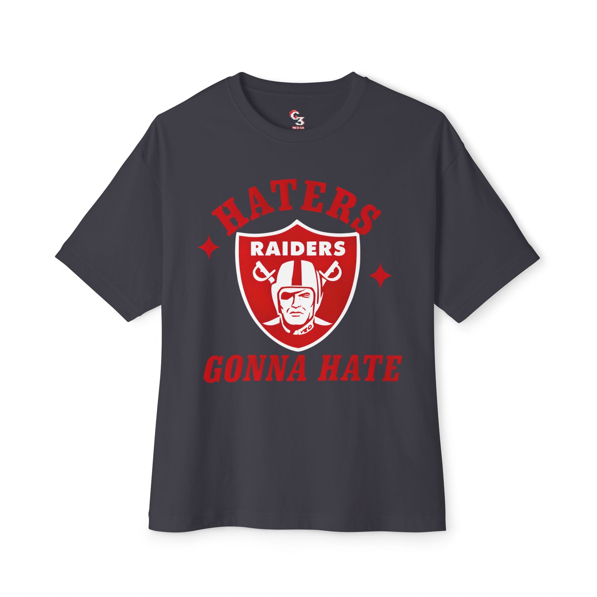 Retro Boxy Tee - Liberty Raiders "Haters Gonna Hate"