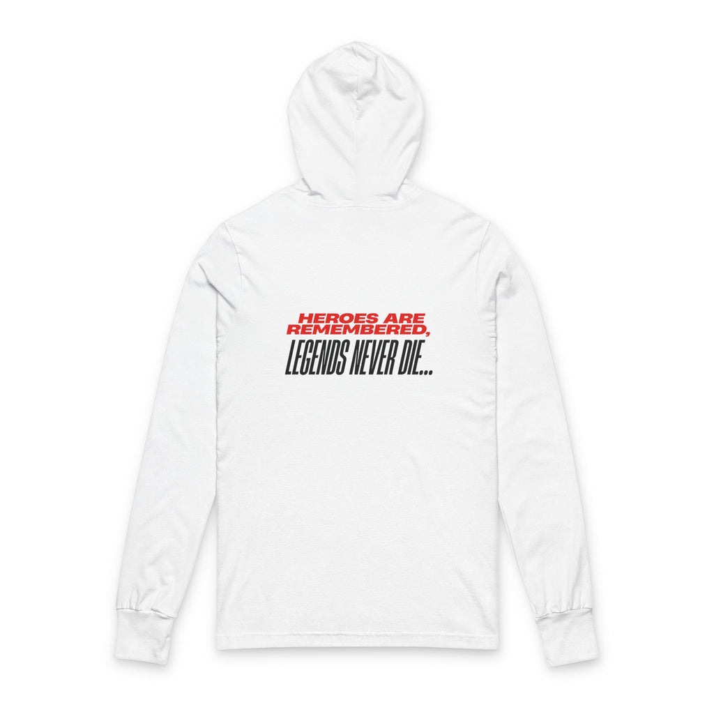 Hooded Long Sleeve Tee - Liberty Raiders "Legends Never Die"