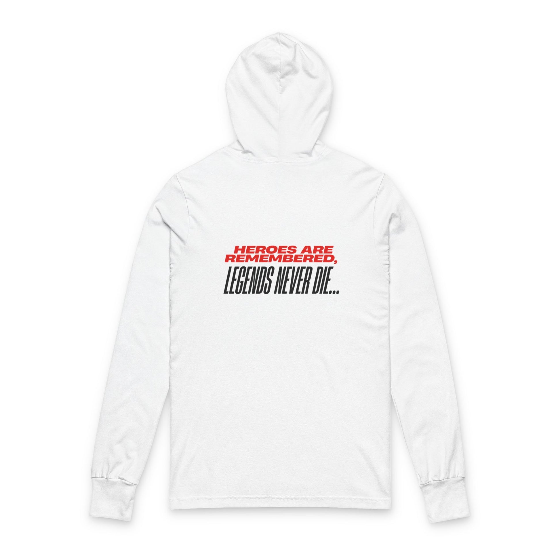 Hooded Long Sleeve Tee - Liberty Raiders "Legends Never Die"