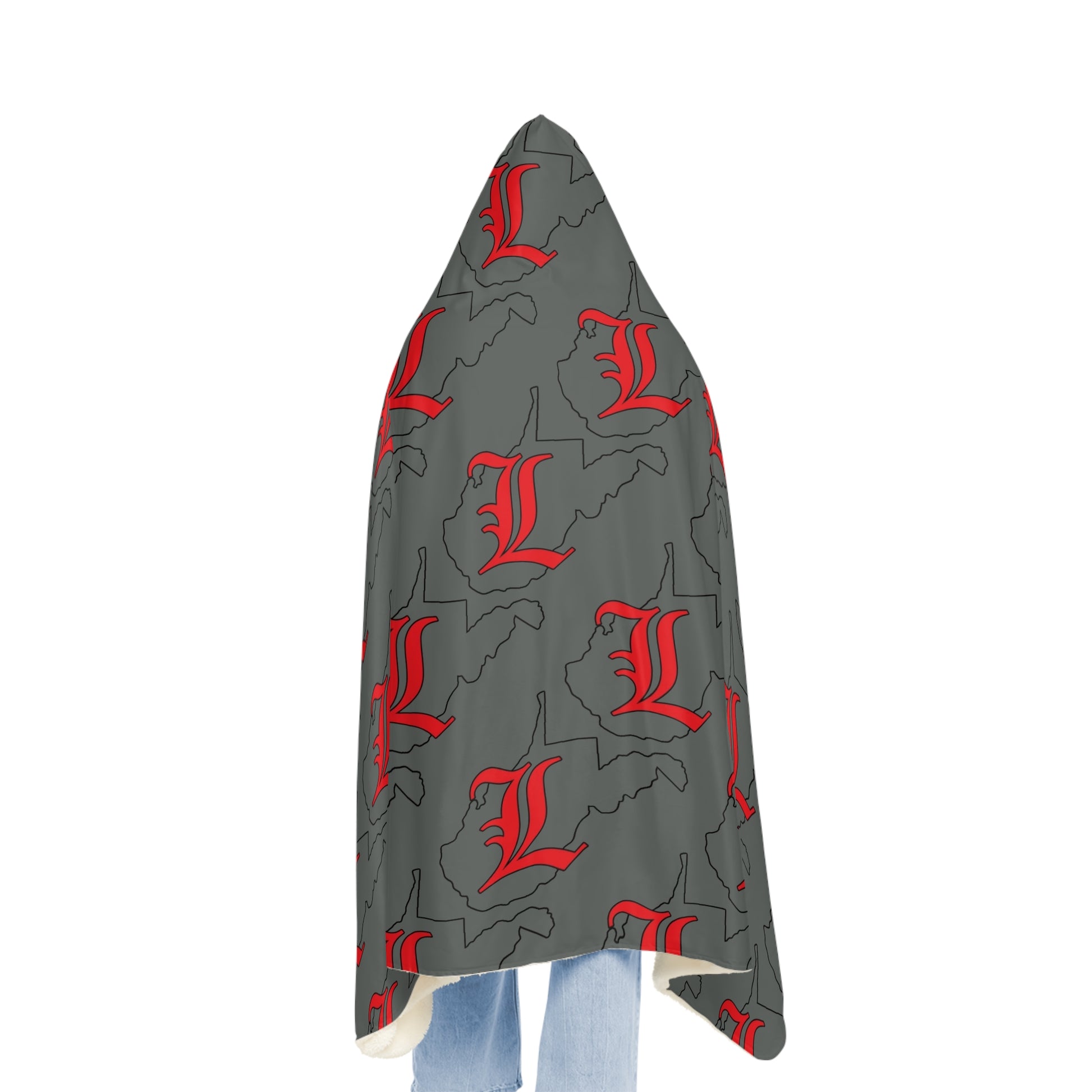 Dark Grey Snuggle Blanket - Liberty Raiders "State Logo"