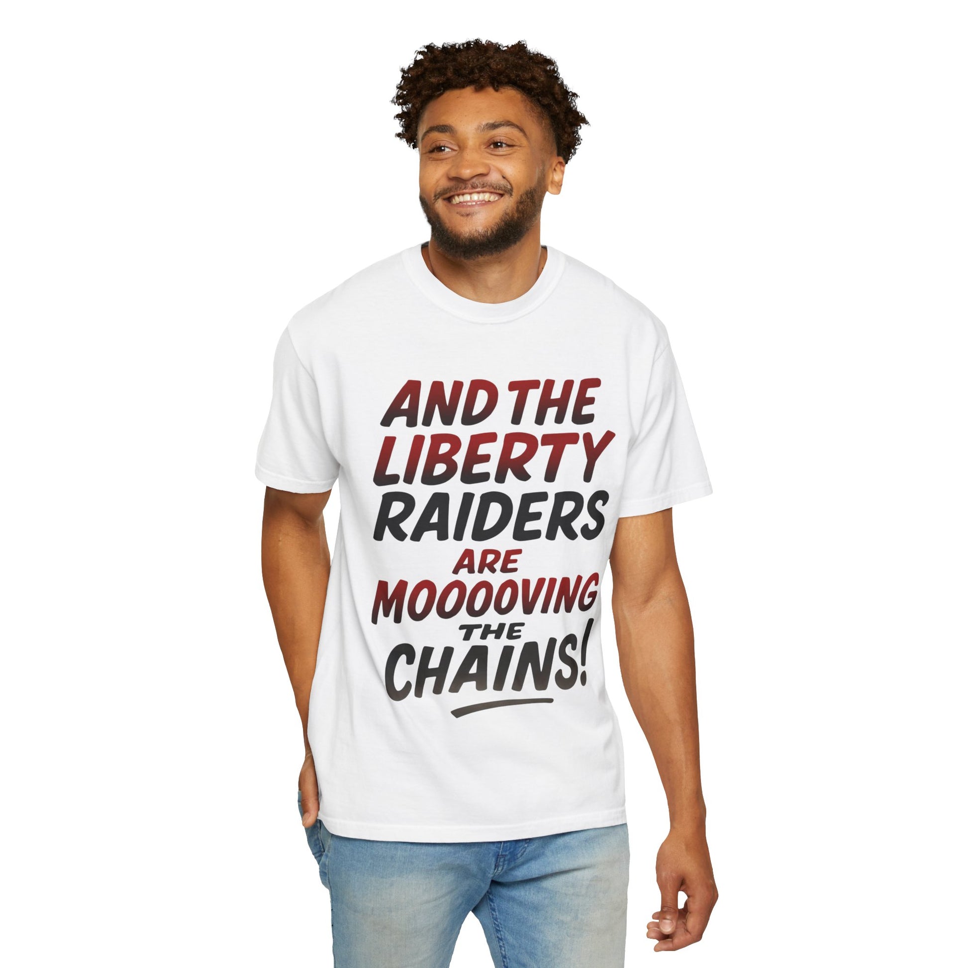 Light Weight Tee - Liberty Raiders "Moving the Chains"