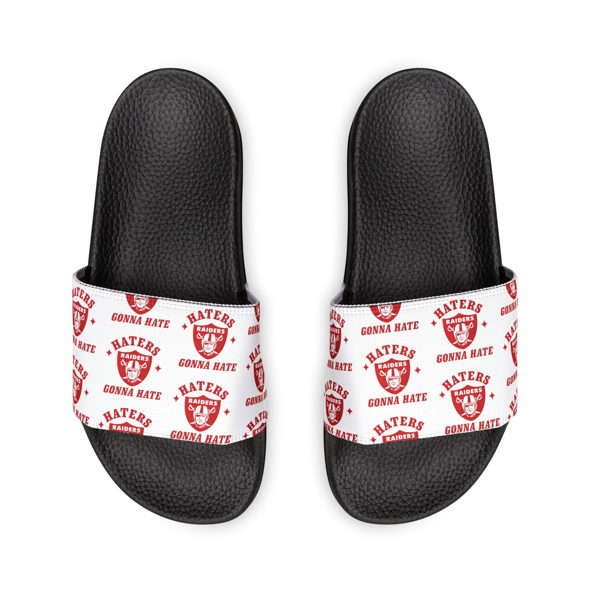 Women's Removable-Strap Slides - Liberty Raiders "Haters Gonna Hate"