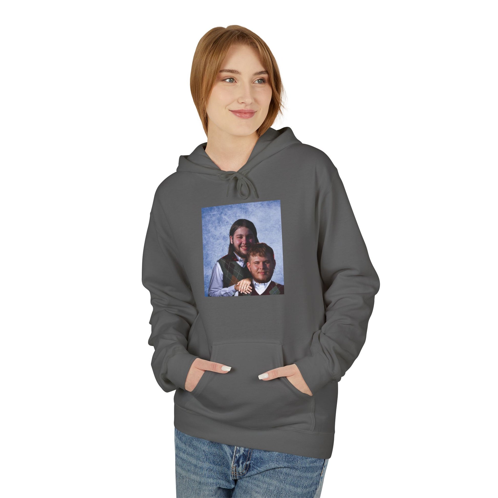 Unisex Midweight Softstyle Fleece Hoodie; Alex Jarrell and Connor Acord Step Brothers