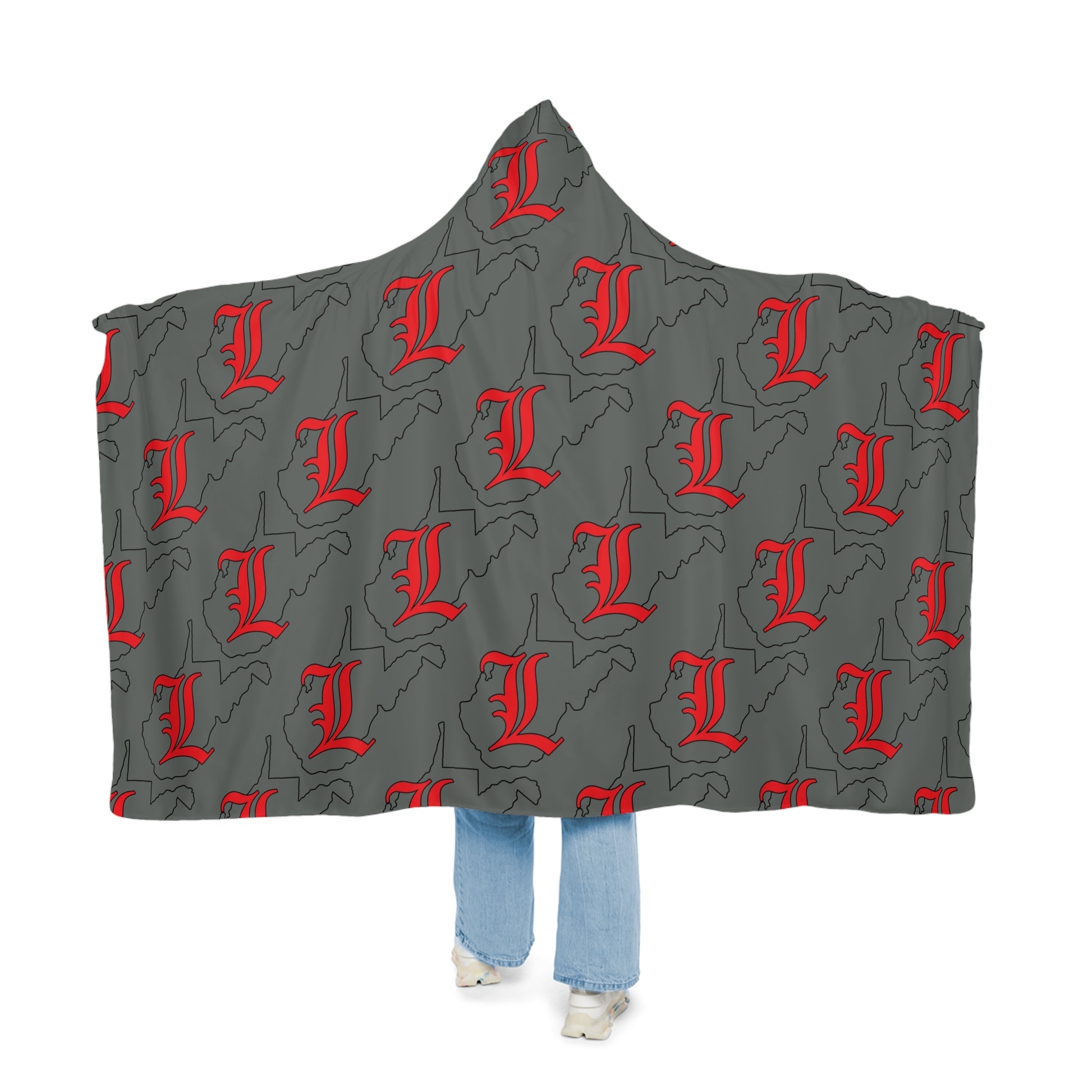 Dark Grey Snuggle Blanket - Liberty Raiders "State Logo"