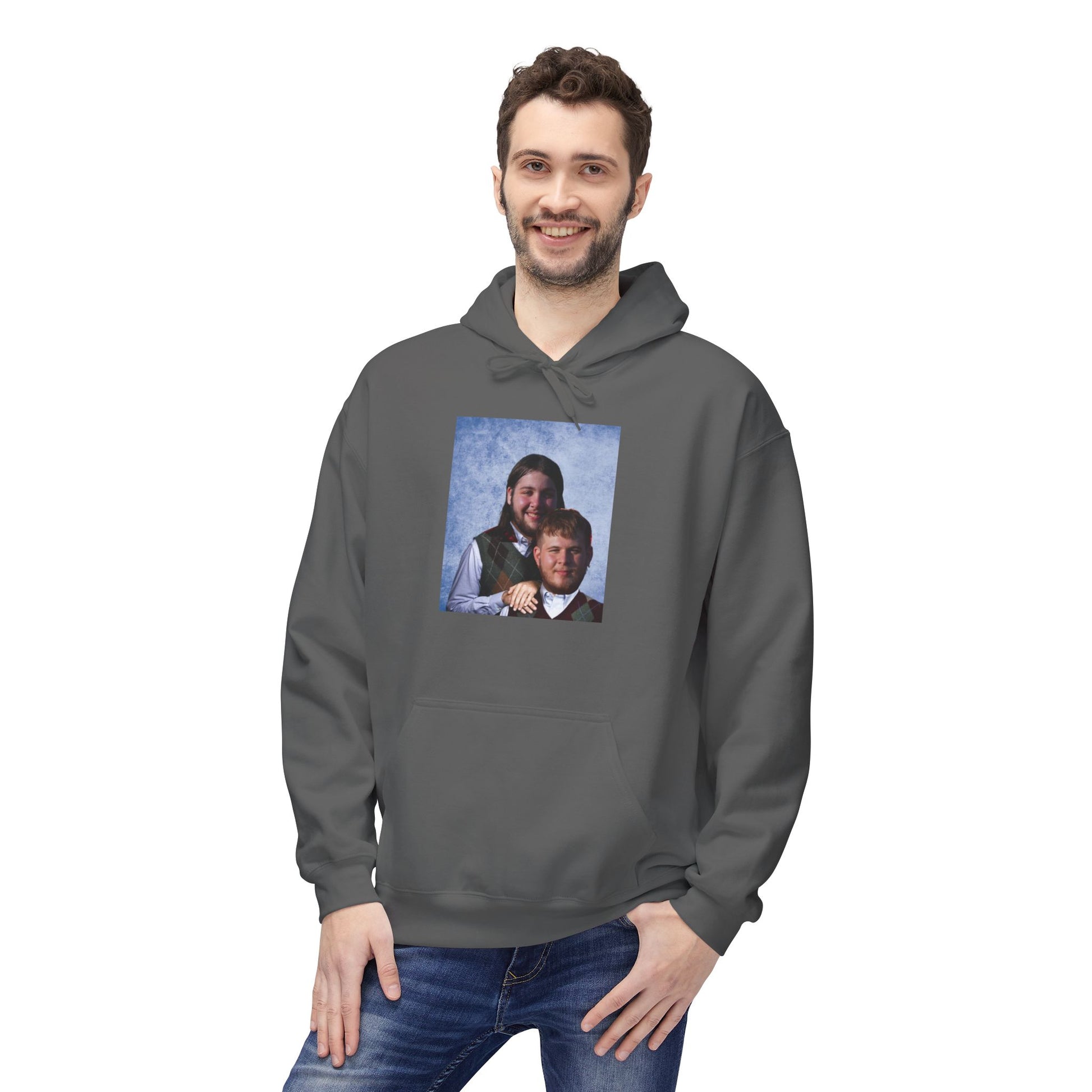 Unisex Midweight Softstyle Fleece Hoodie; Alex Jarrell and Connor Acord Step Brothers