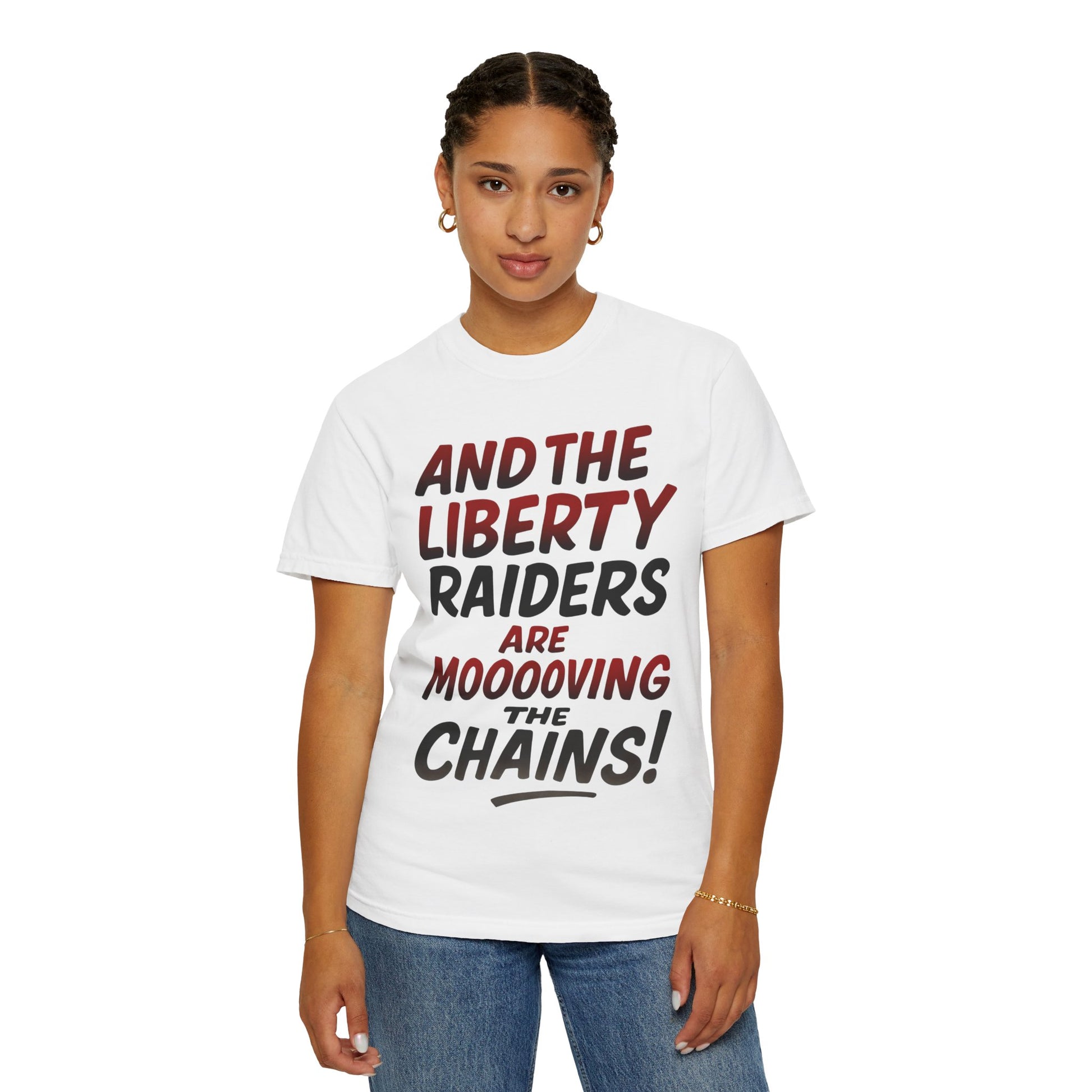 Light Weight Tee - Liberty Raiders "Moving the Chains"