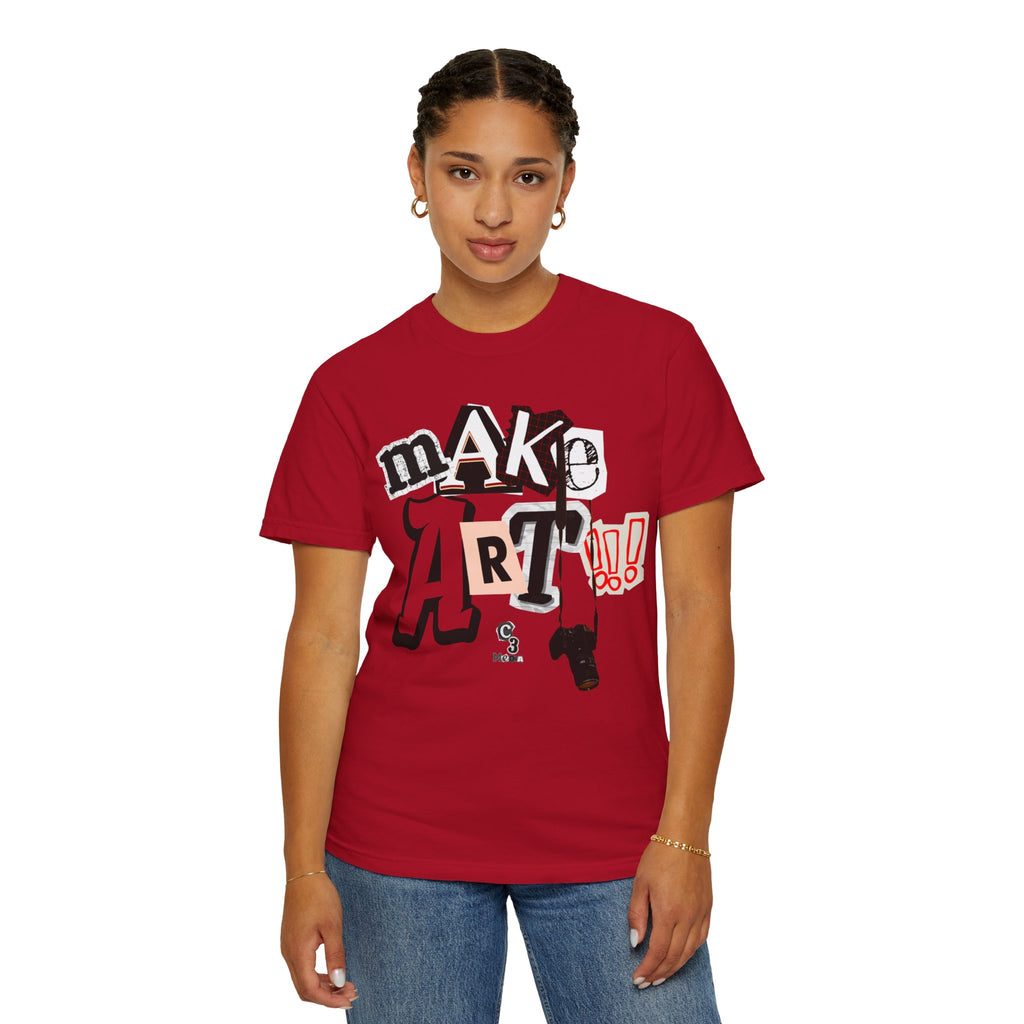 Branded Tee - Make Art!!! Support C3 Media