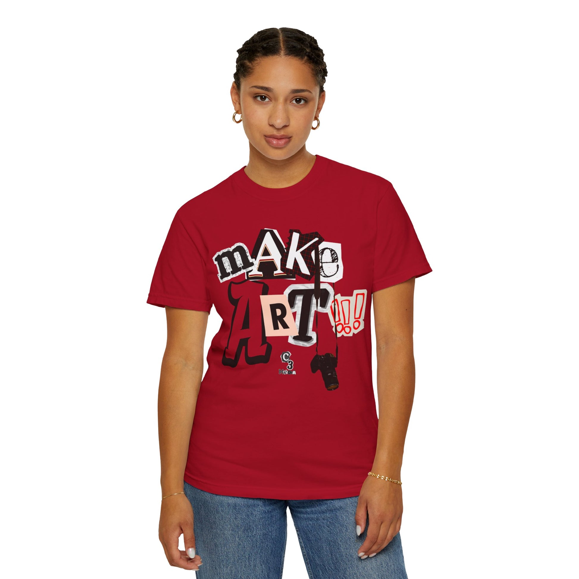 Branded Tee - Make Art!!! Support C3 Media