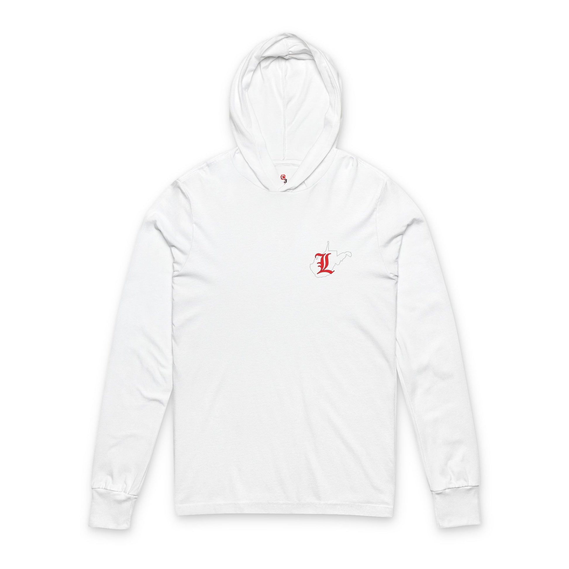 Hooded Long Sleeve Tee - Liberty Raiders "Legends Never Die"